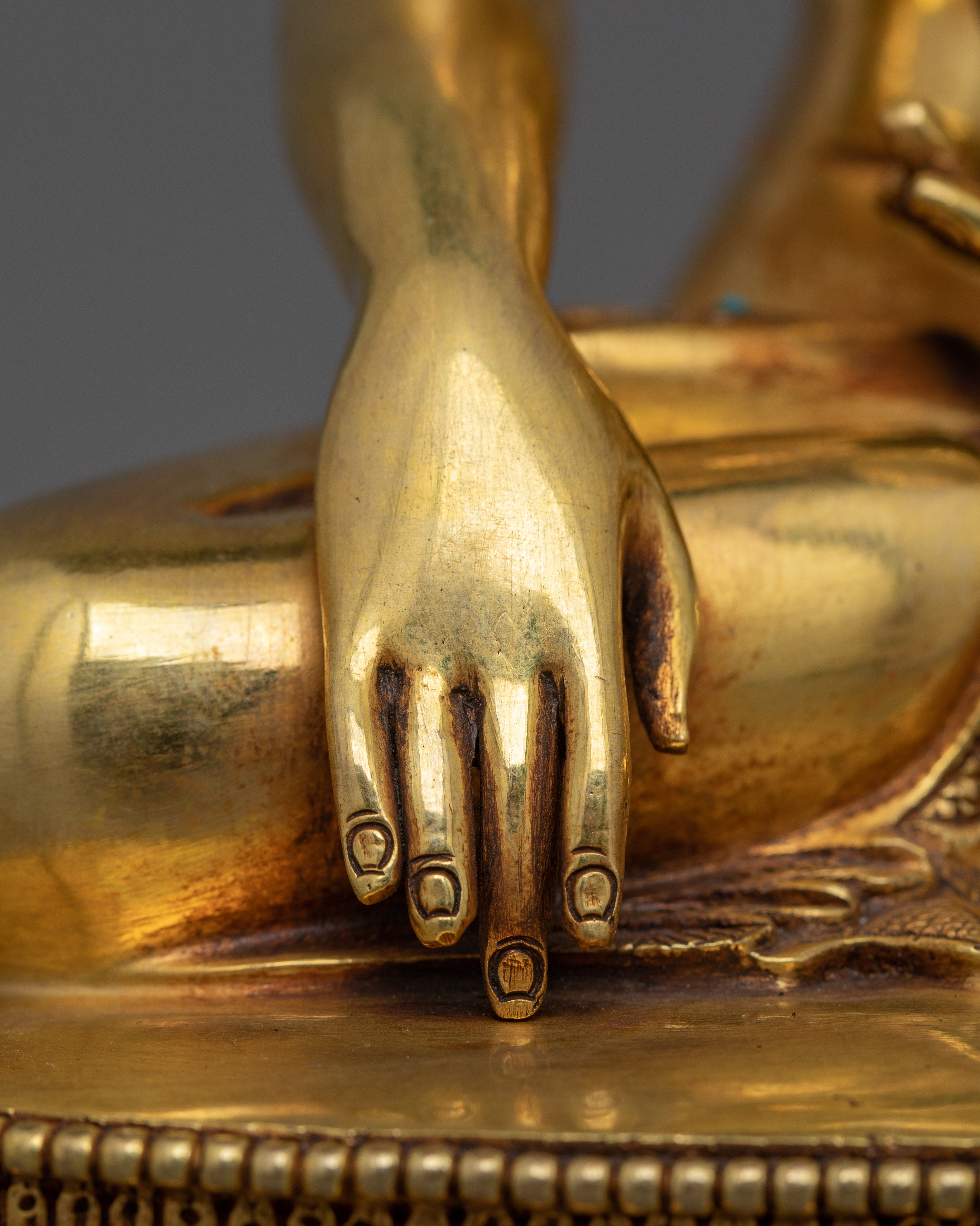 Historical Buddha Statue with Divine Sacred Halo | Representation of Enlightened Energy
