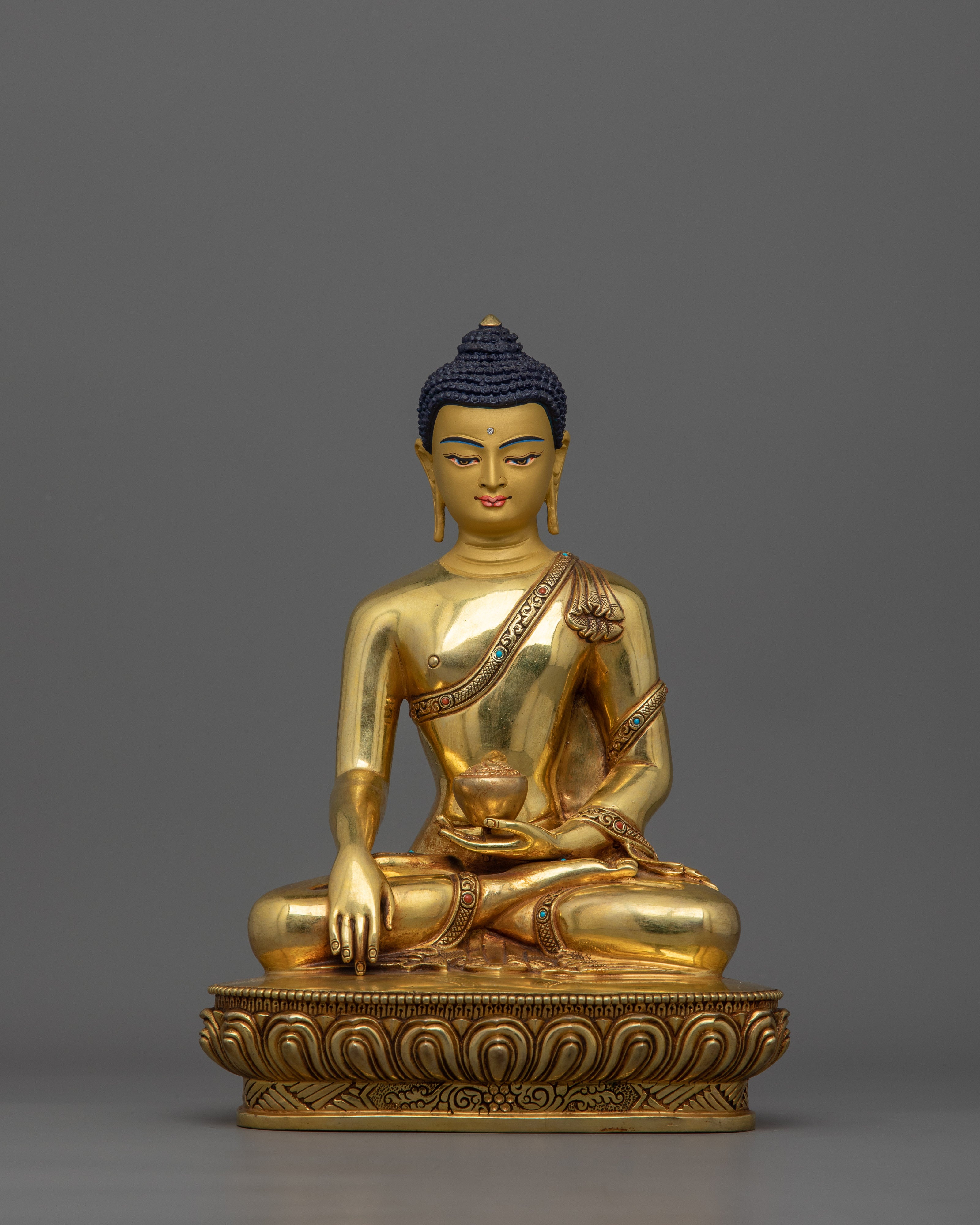Historical Buddha Statue with Divine Sacred Halo | Representation of Enlightened Energy