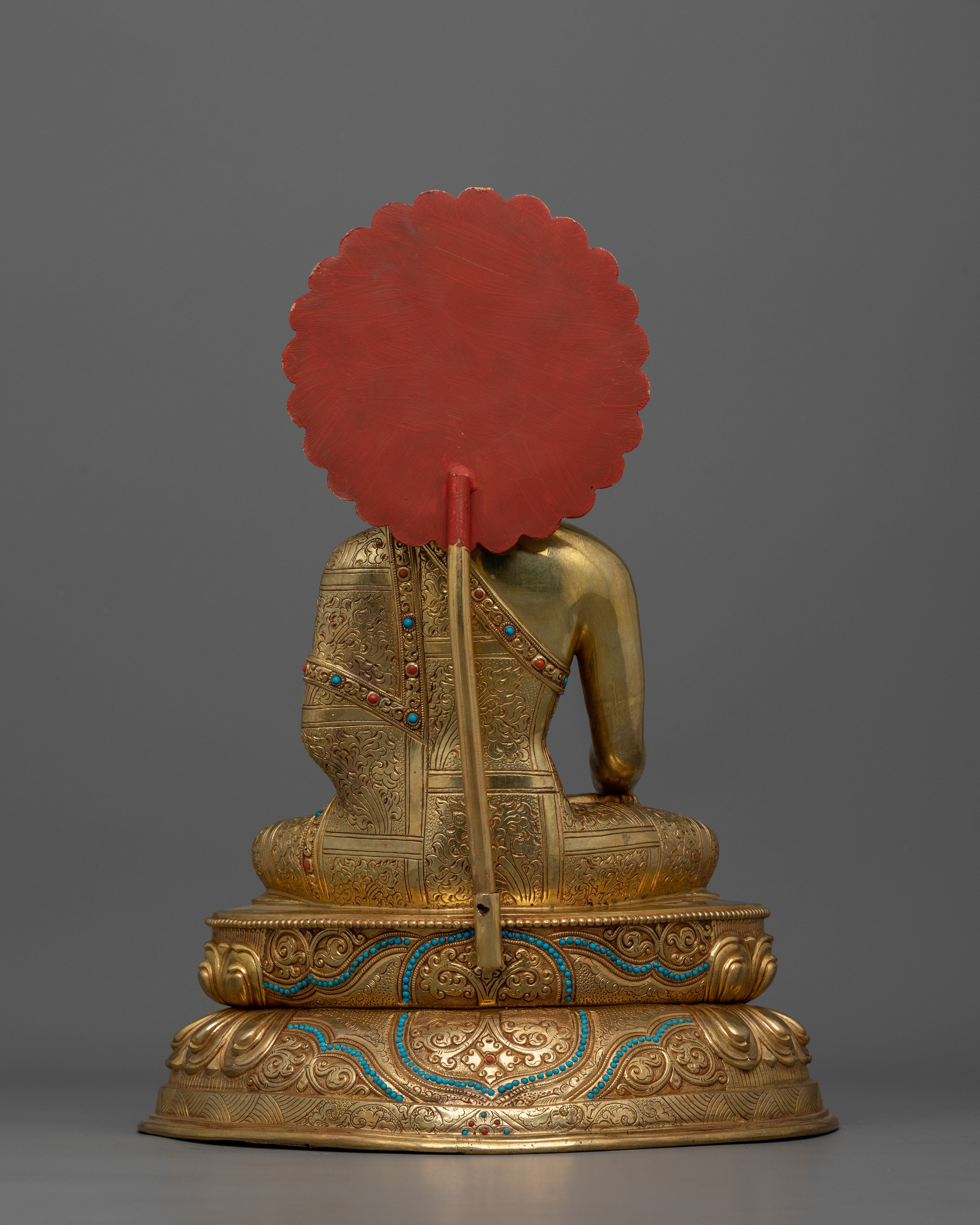 Traditional Shakyamuni Buddha with Radiant Halo | Symbol of Serenity and Inner Wisdom