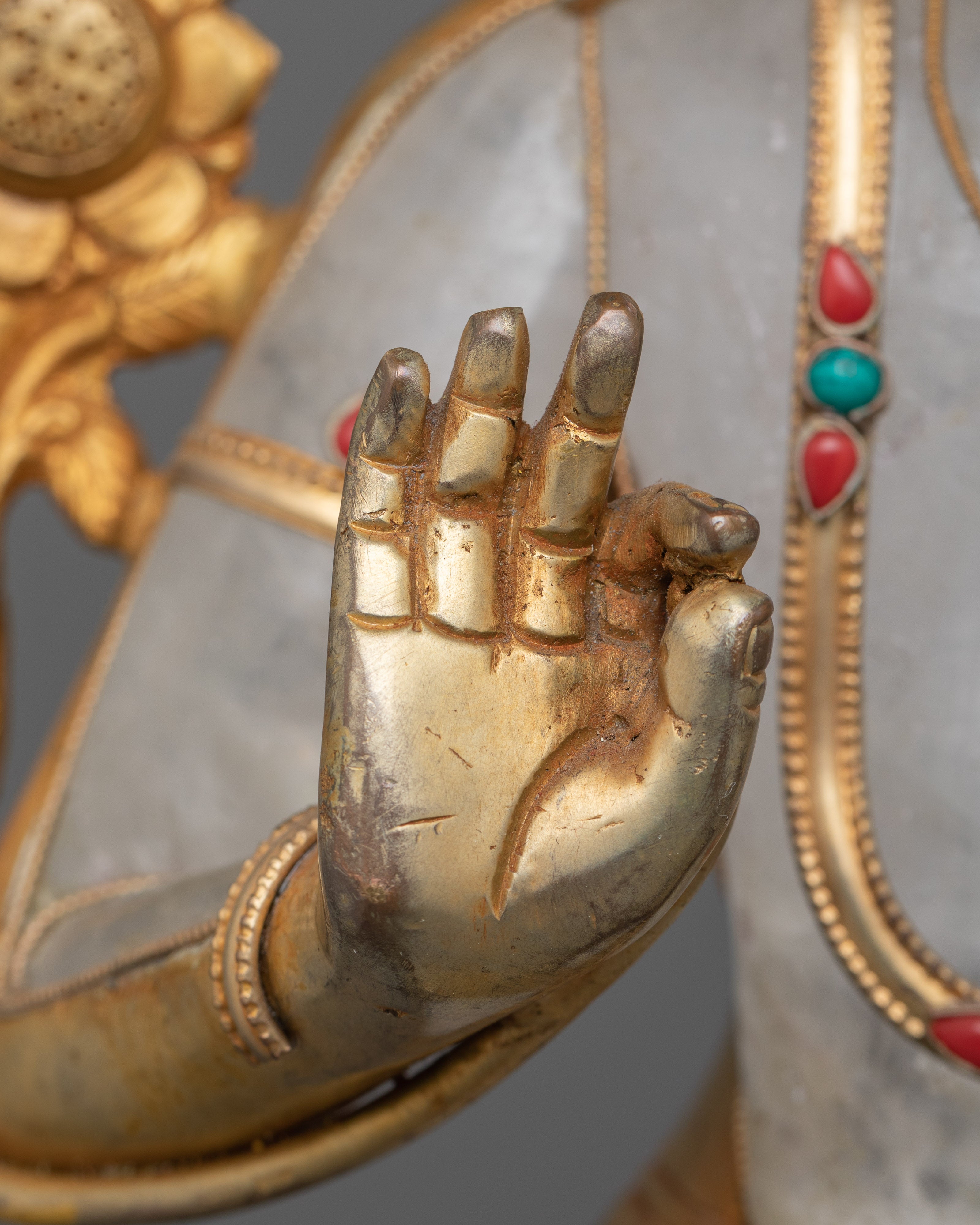 Crystal Maitreya Buddha Statue | Buddha of the Future