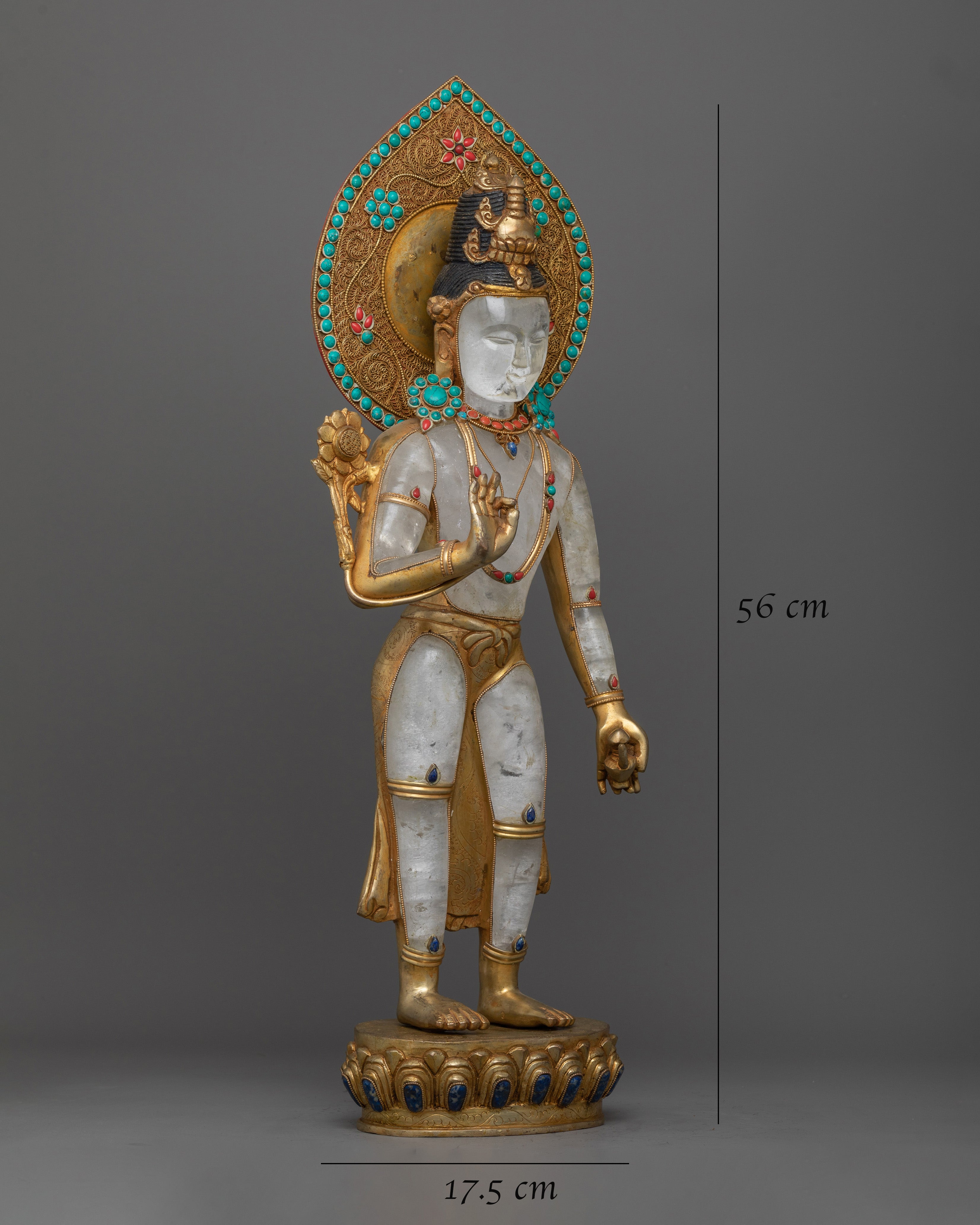 Crystal Maitreya Buddha Statue