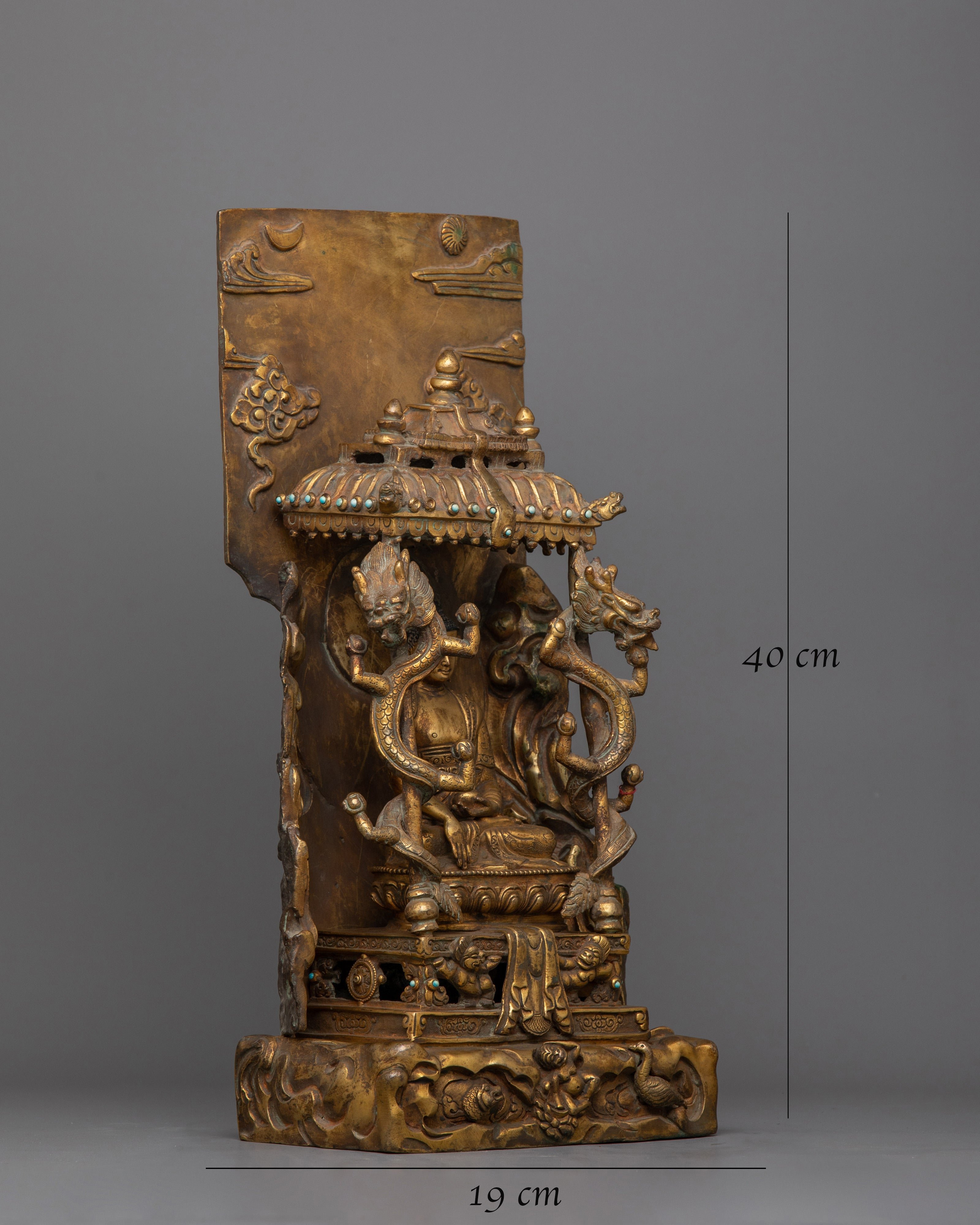 Gold Gilded Shakyamuni Buddha Statue