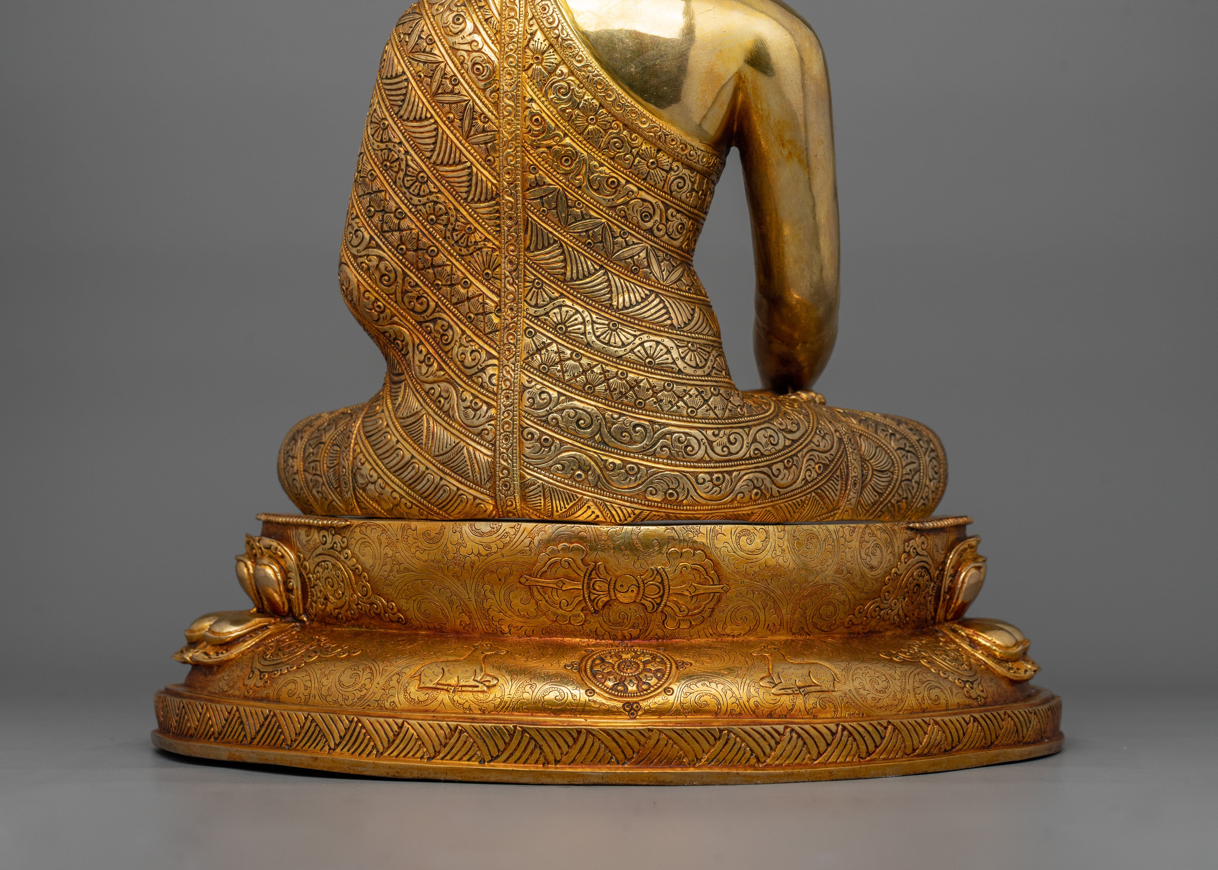 Historical Shakyamuni Buddha in Earth-Touching Mudra | Statue for Spiritual Awakening
