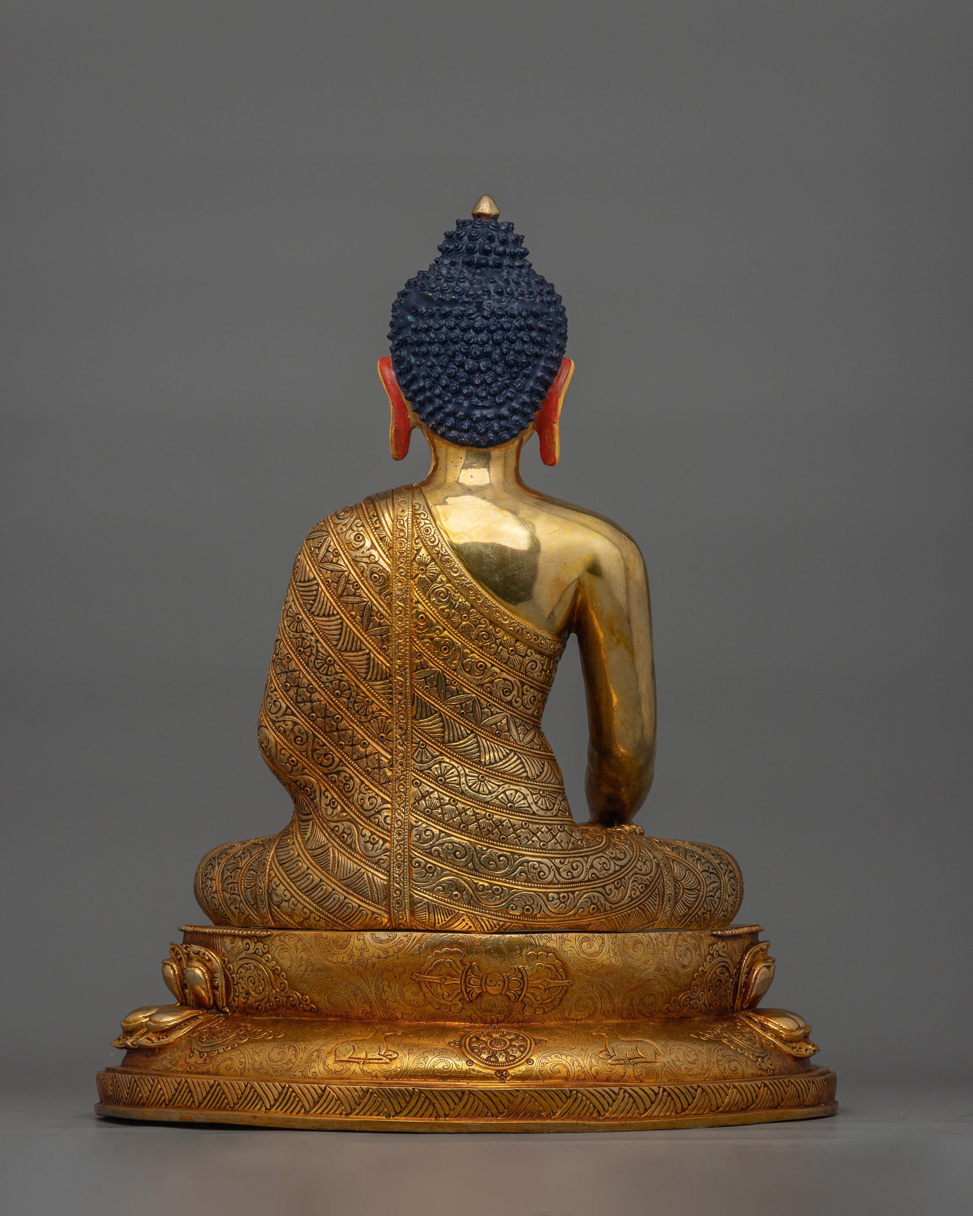 Historical Shakyamuni Buddha in Earth-Touching Mudra | Statue for Spiritual Awakening