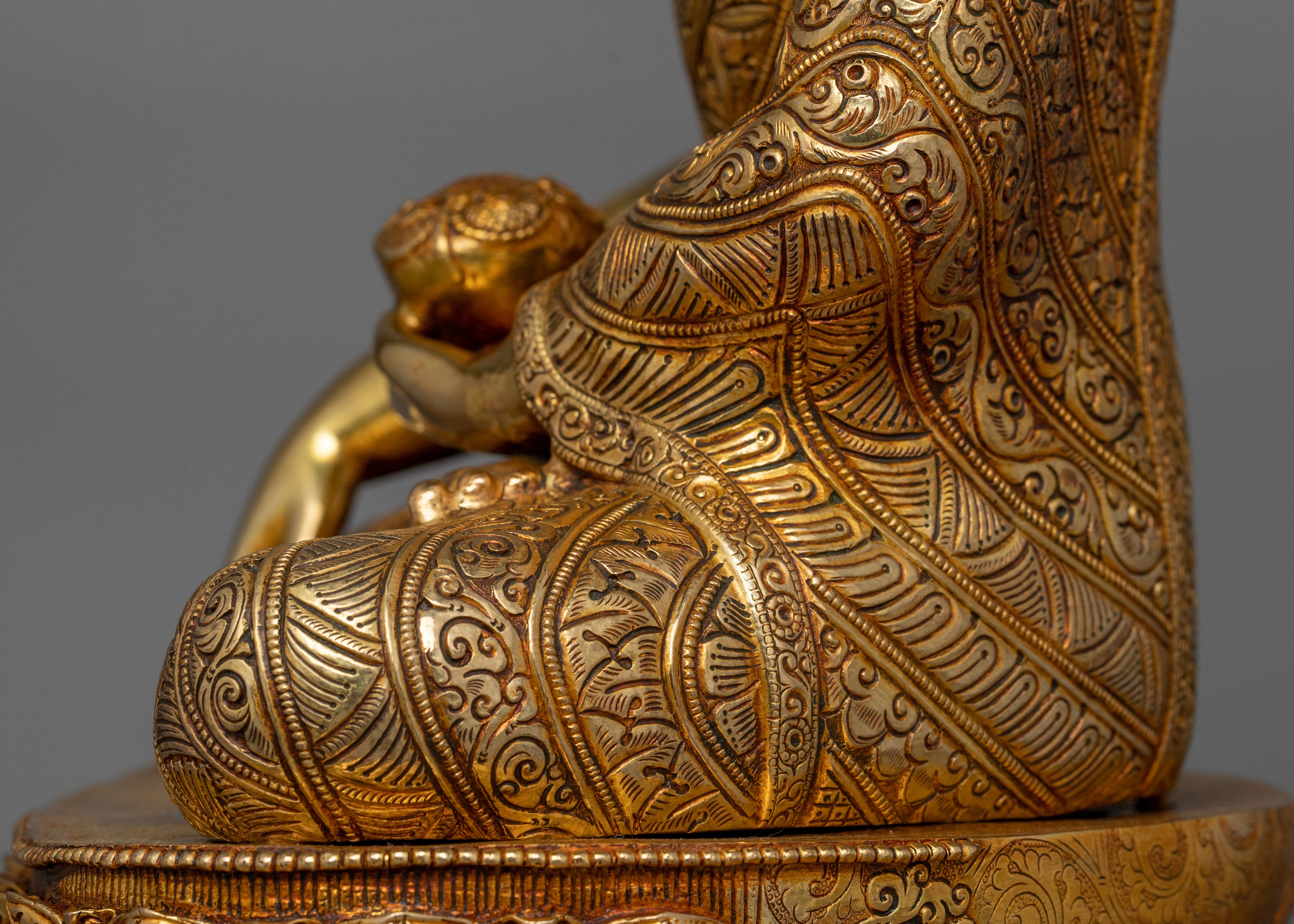 Historical Shakyamuni Buddha in Earth-Touching Mudra | Statue for Spiritual Awakening