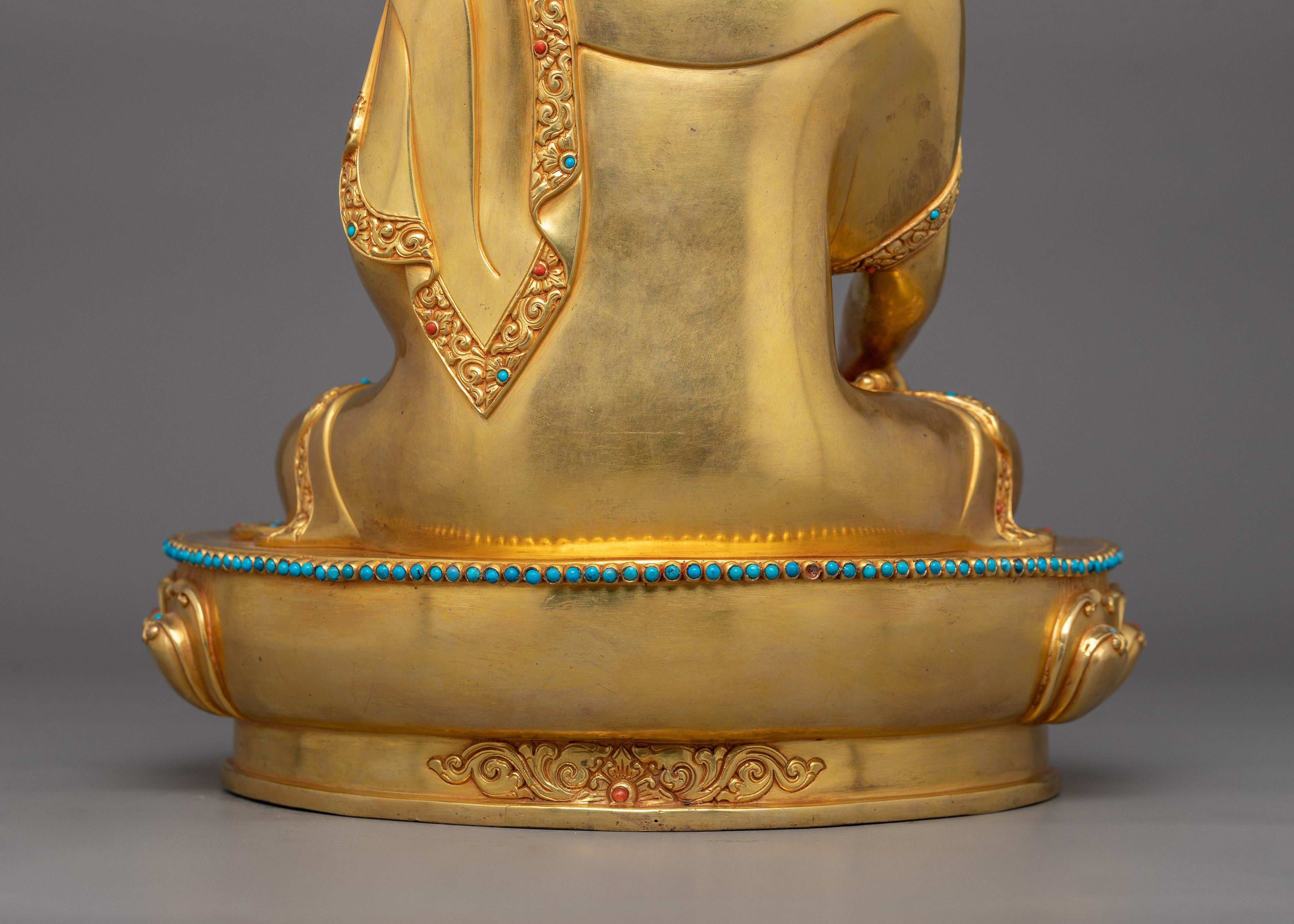 Siddhartha Gautama Golden Statue | Handmade 24k Gold Gilded Sculpture