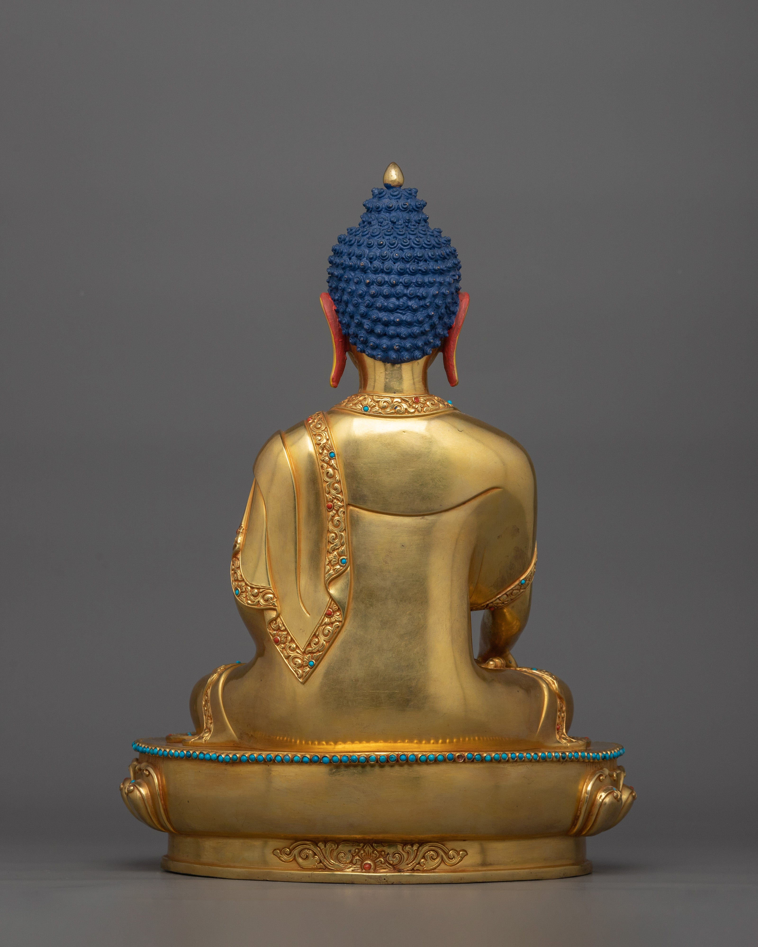 Siddhartha Gautama Golden Statue | Handmade 24k Gold Gilded Sculpture