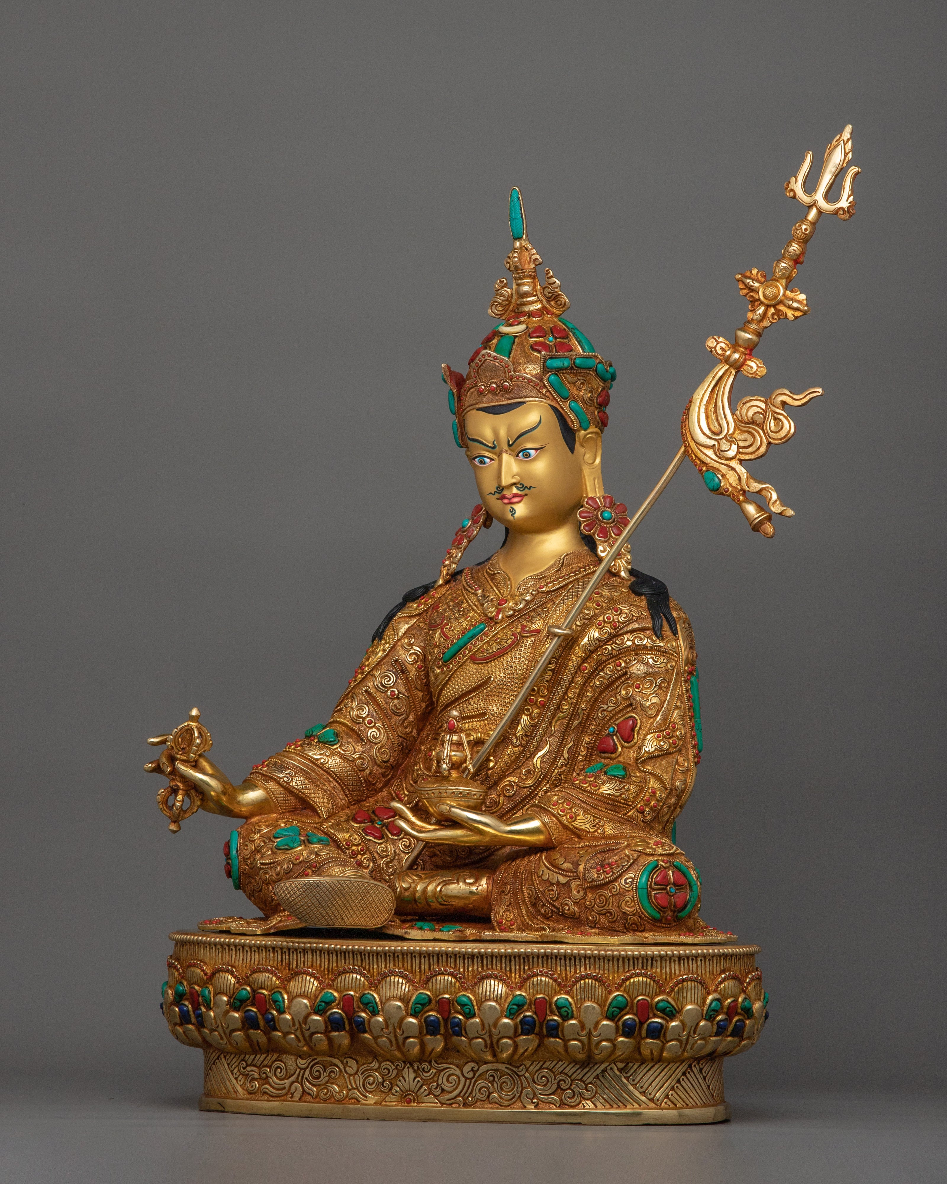 The Lotus-Born Tibetan Padmasambhava Master Figurine | Wisdom and Transformation