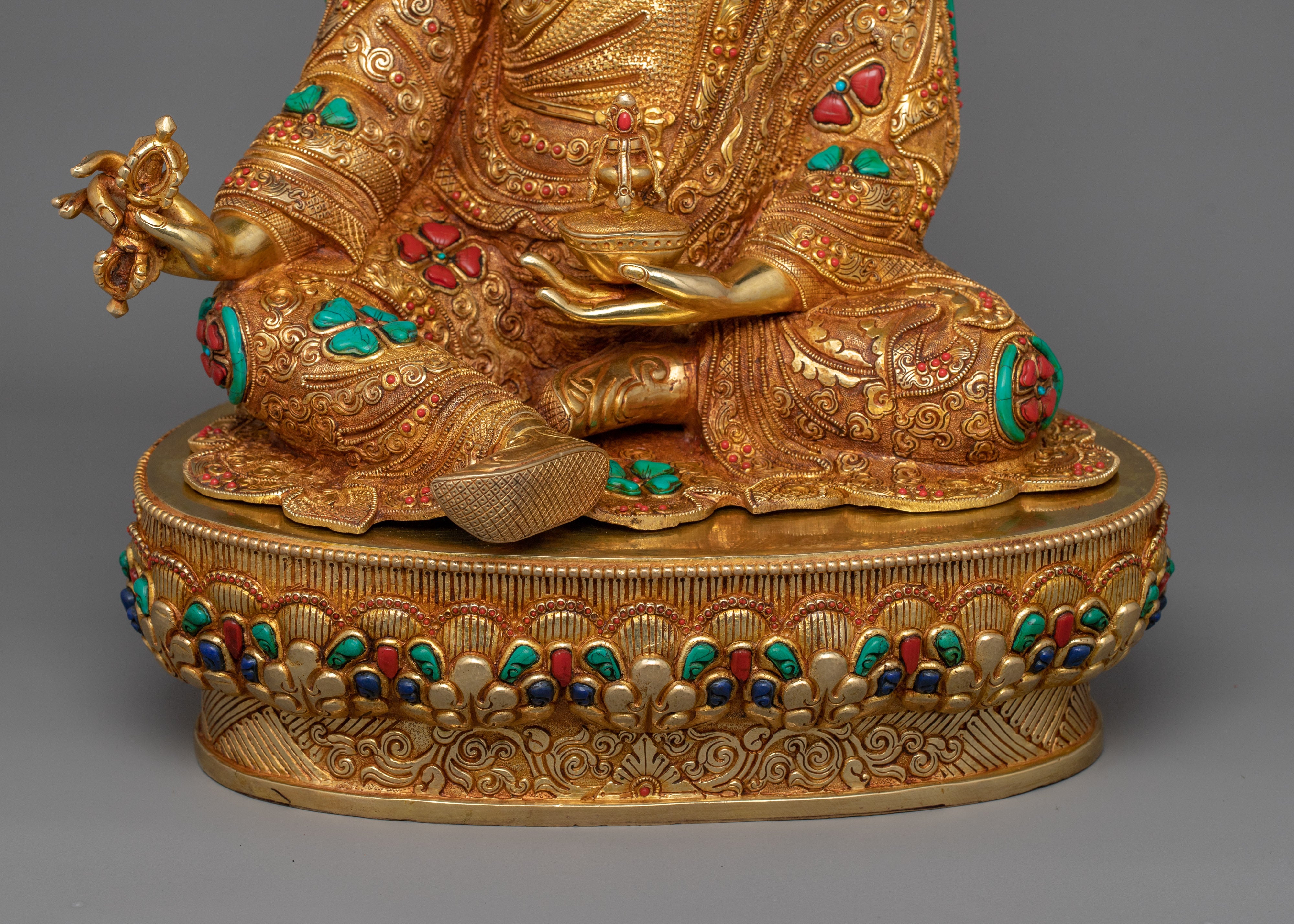 The Lotus-Born Tibetan Padmasambhava Master Figurine | Wisdom and Transformation