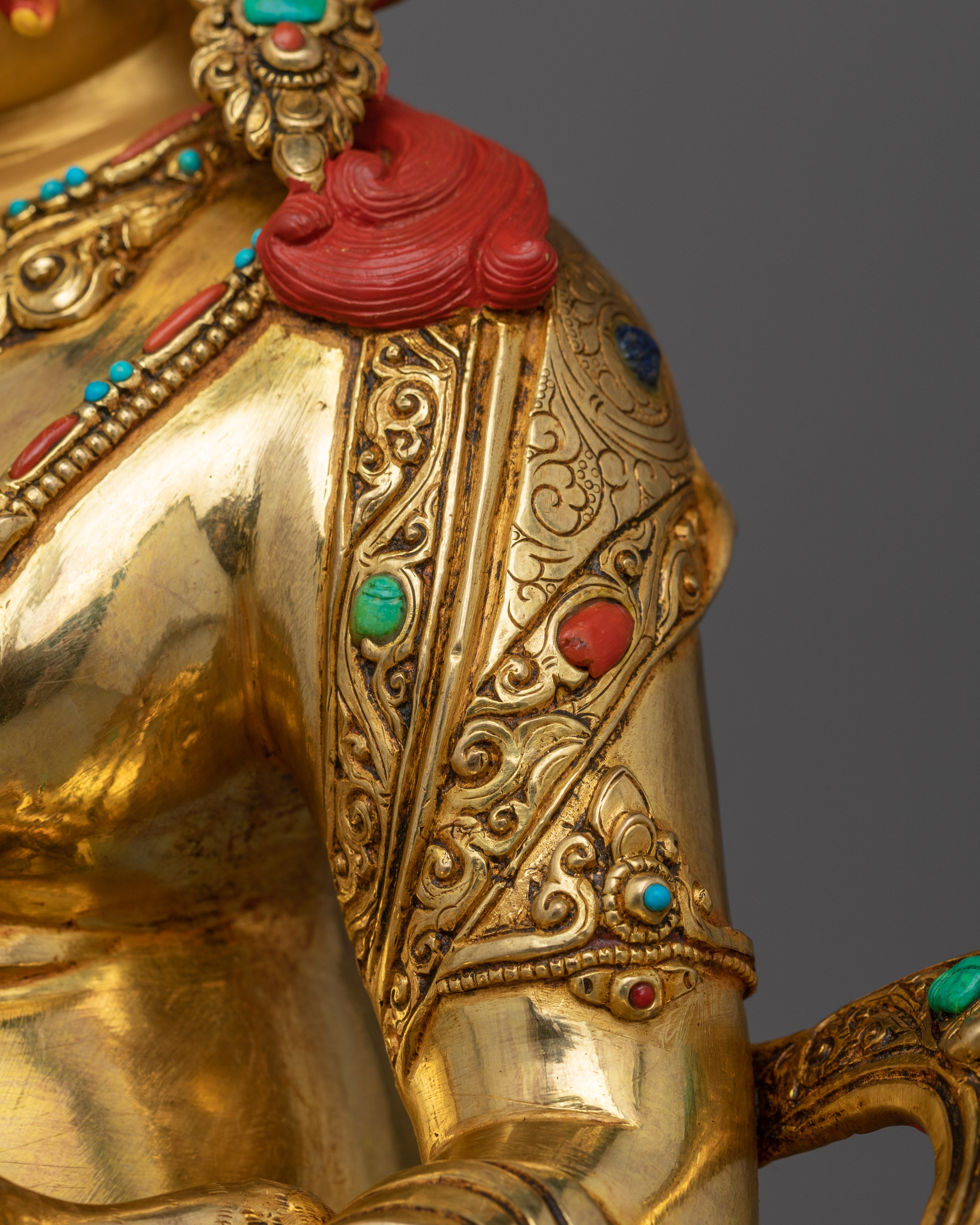 Himalayan Prosperity Sculpture of Dzambhala | God of Fortune Wealth