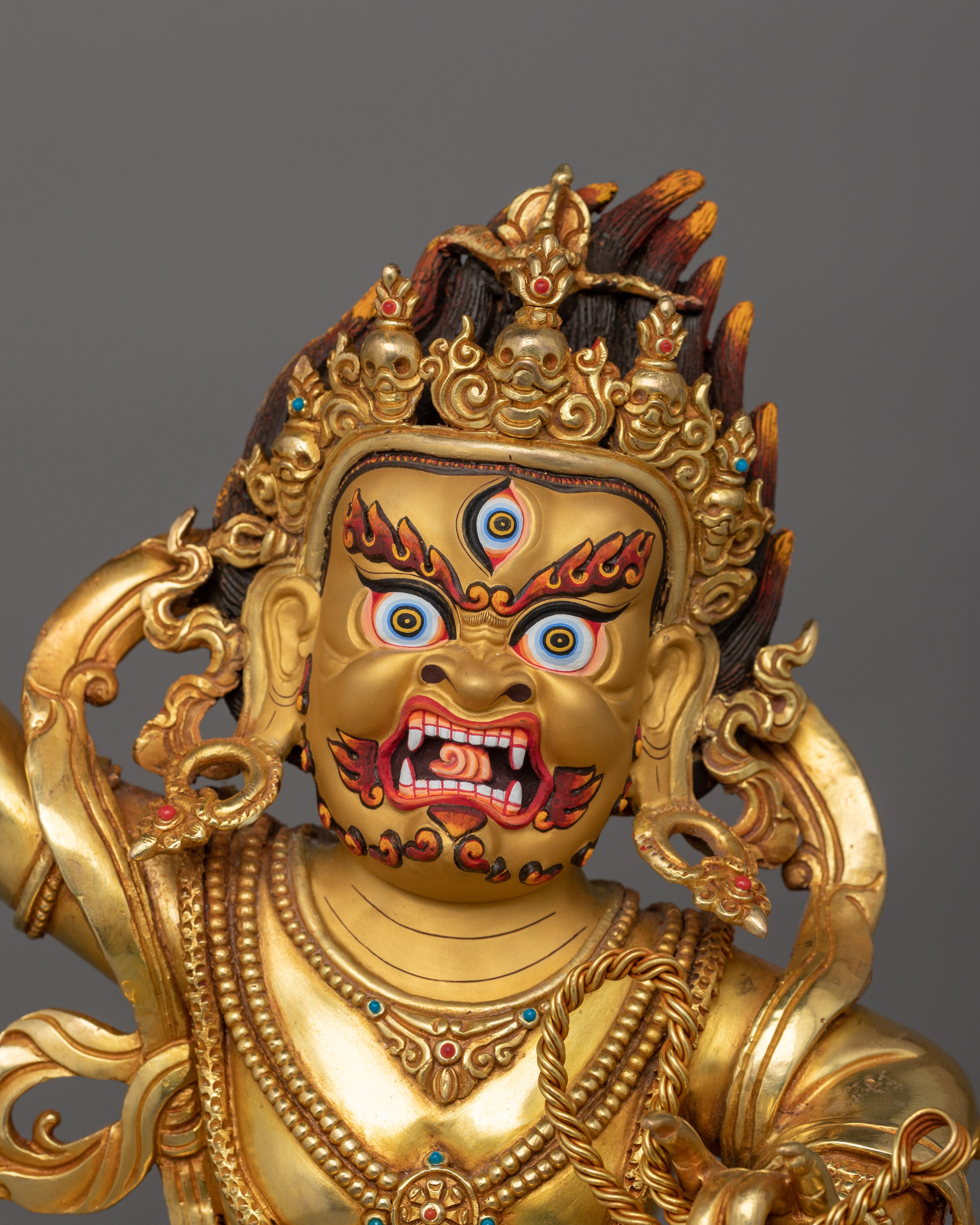 Tibetan Vajrapani Bodhisattva Statue | Holder of Thunderbolt