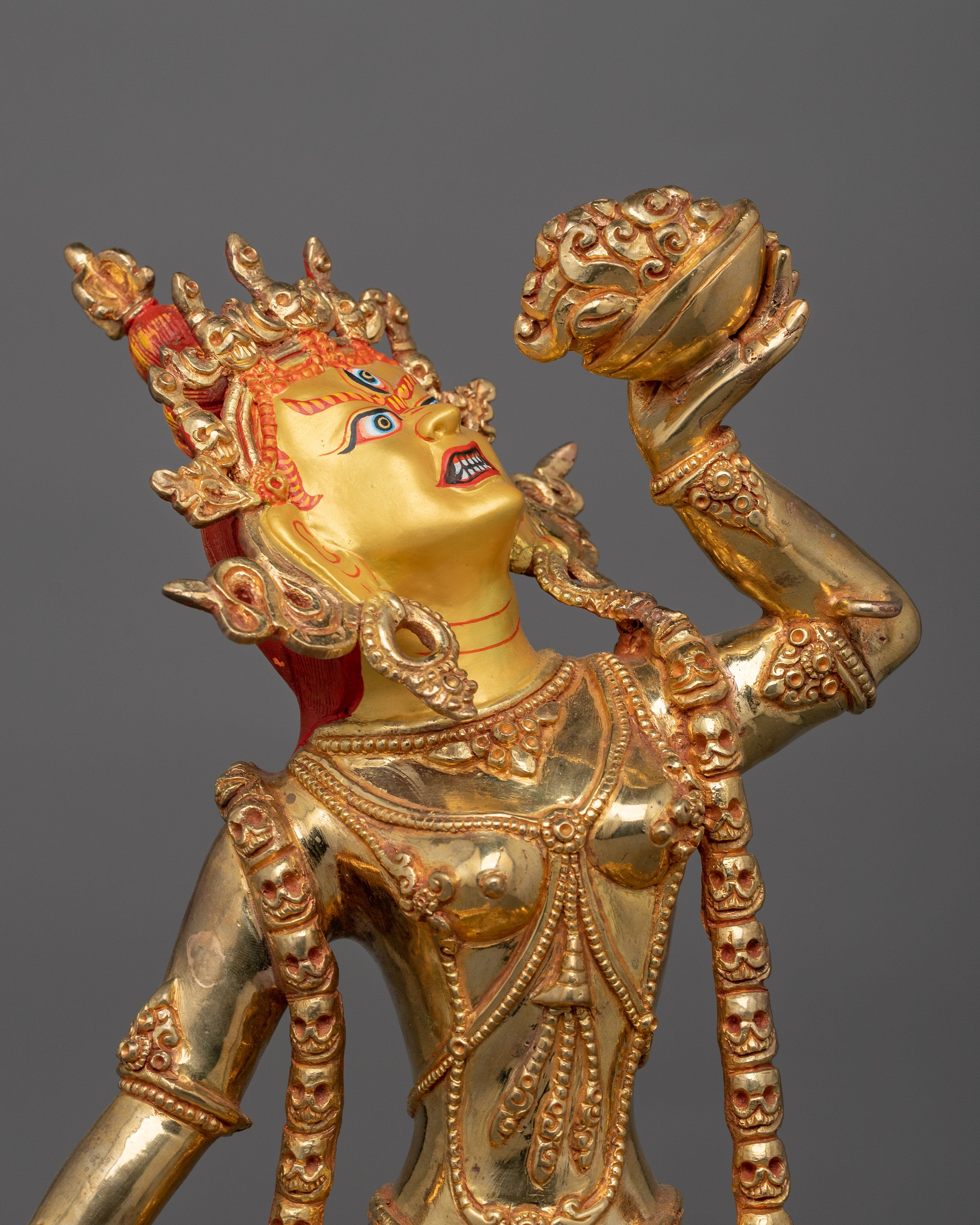 Female Buddha Tantric Deity Vajrayogini Sculpture | The Powerful Divine Red Dakini