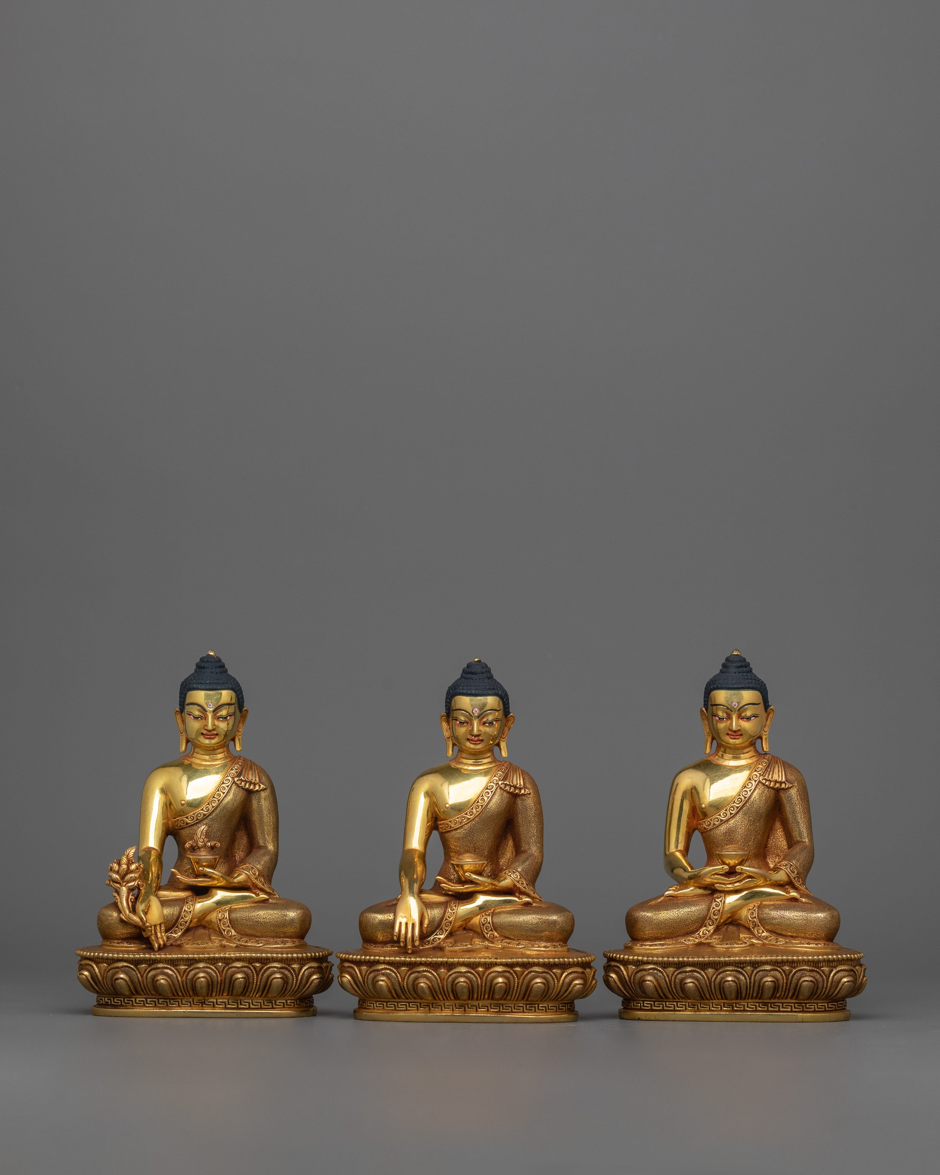 sacred-three-buddha-sculpture-set