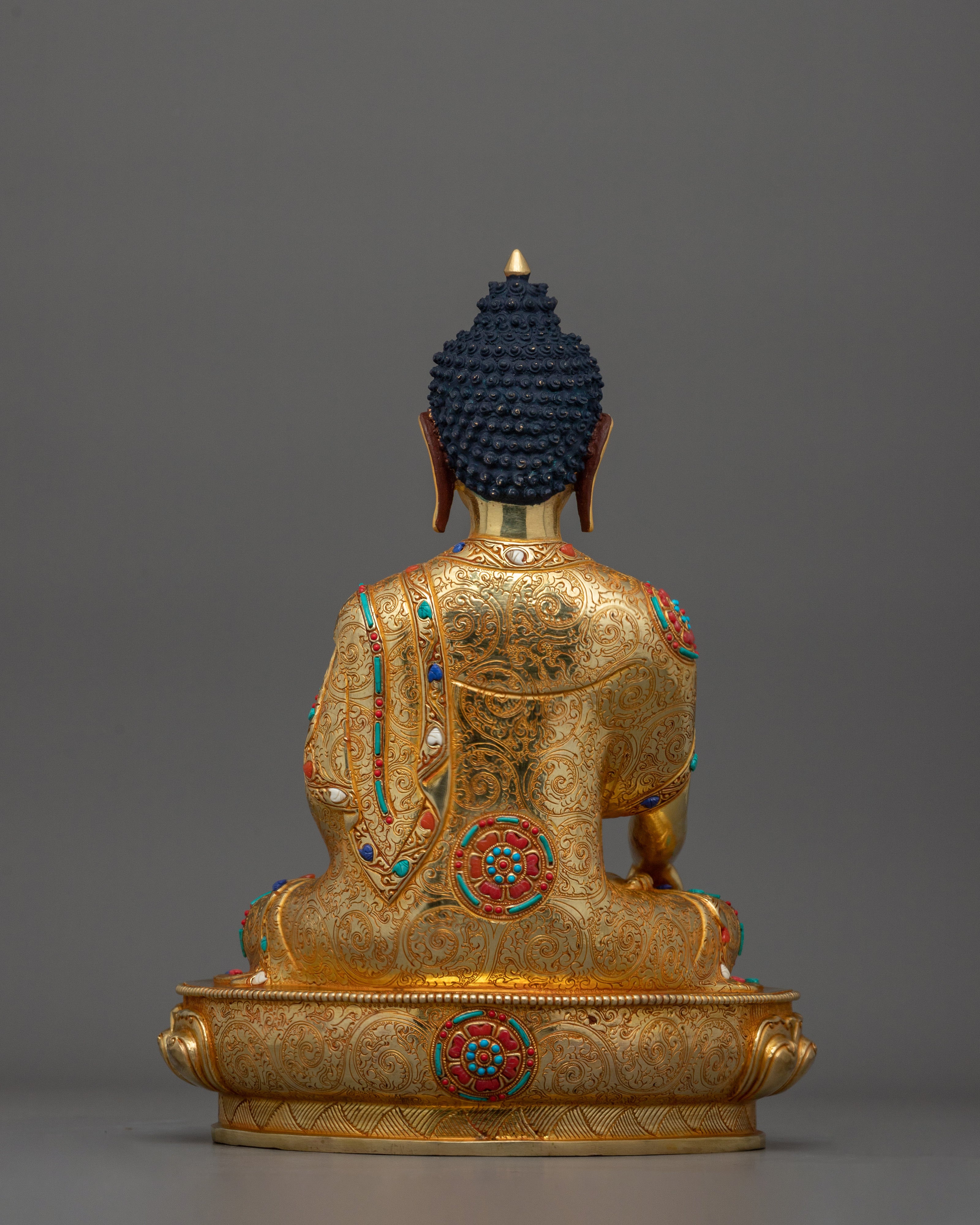 Buddhist Traditional Shakyamuni Buddha Statue | Representation of Serenity and Wisdom