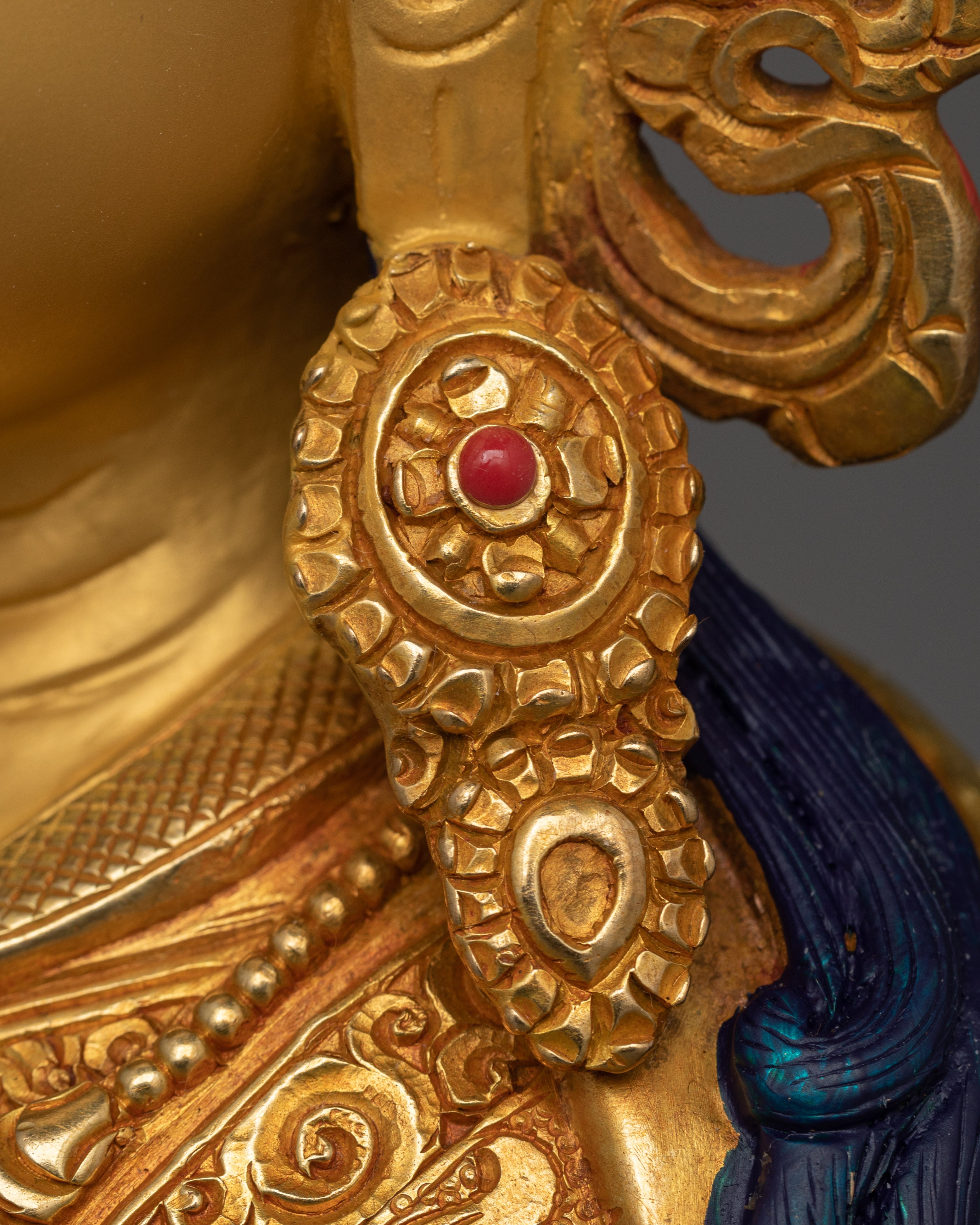 Tibetan Buddhism Guru Rinpoche Tantric Master Statue | Himalayan Buddhist Art of Nepal