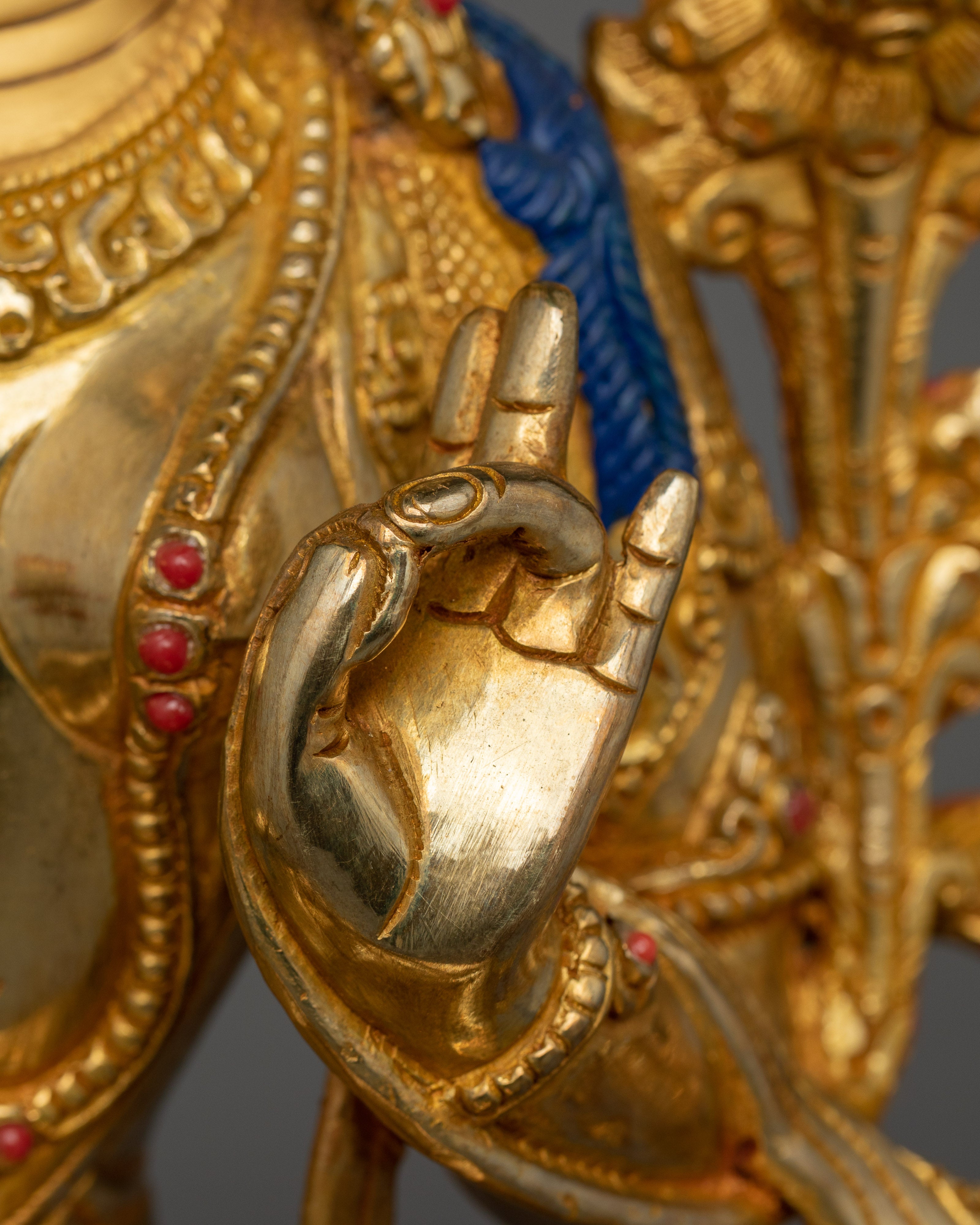 Sacred Mother Green Tara Figurine | A Fully Enlightened Female Buddha Sculpture