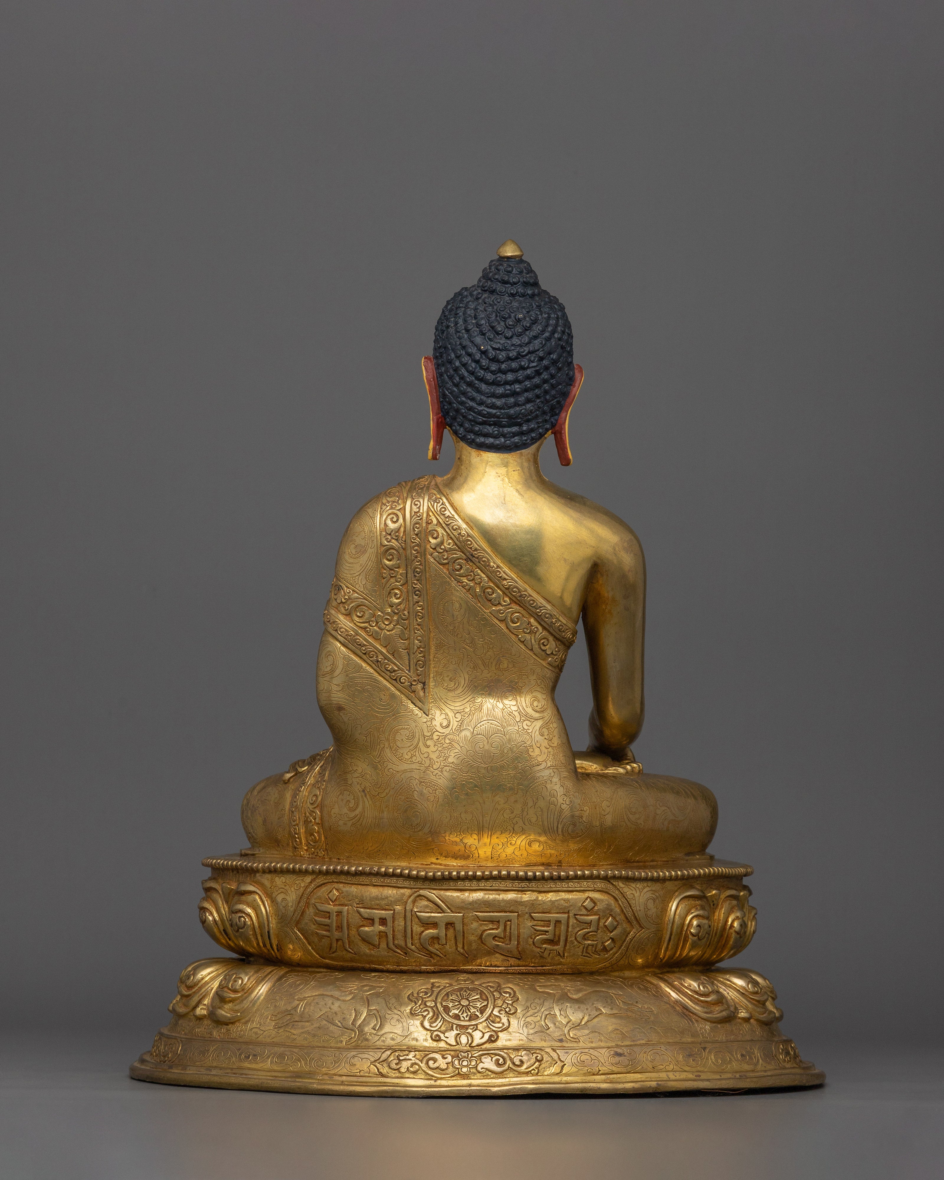 24K Gold-Gilded Enlightened Teacher Buddha | Shakyamuni Buddha Statue