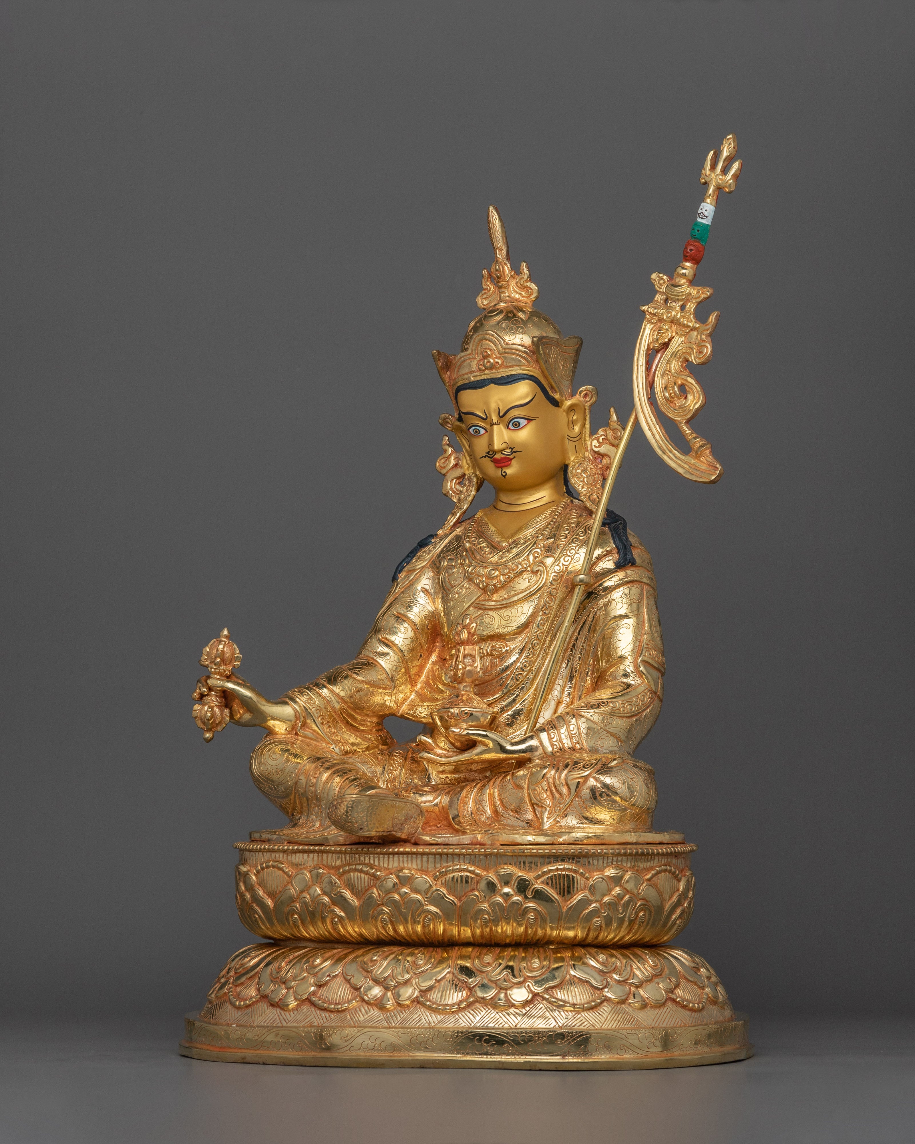 24K Gold-Gilded Padmasambhava