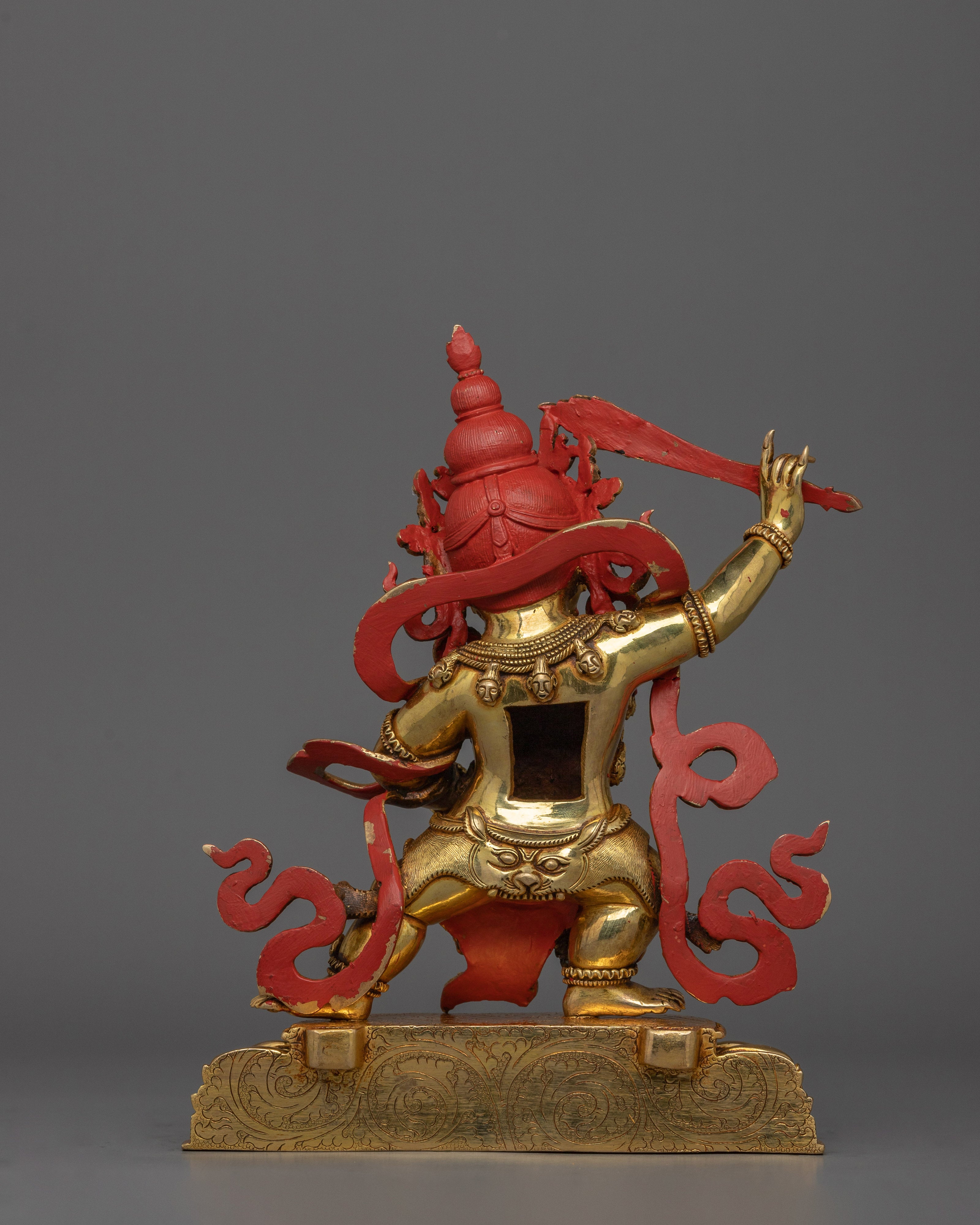 Fierce Protector Black Manjushri Sculpture | Representation of Wrathful Enlightenment