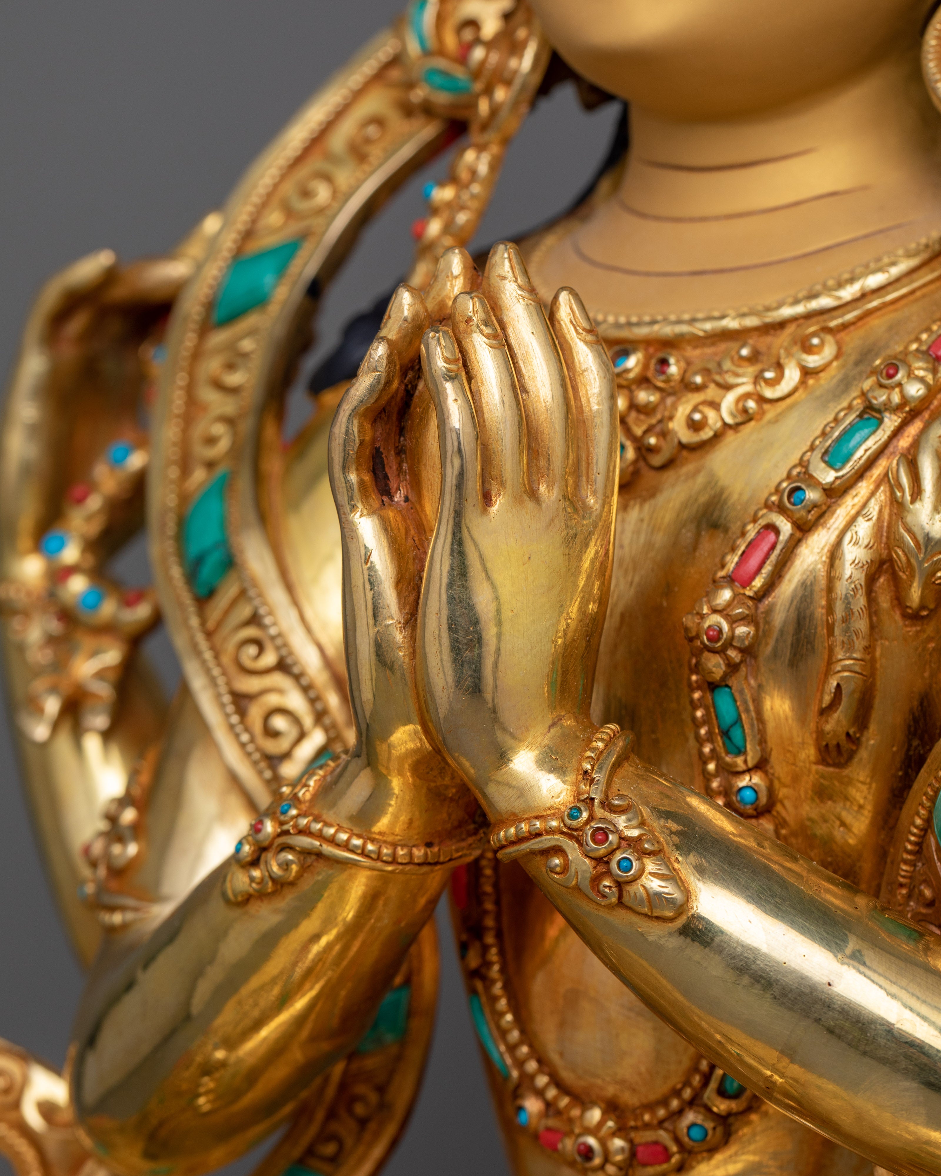 Bodhisattva of Compassion Chenrezig Sculpture | Himalayan Sacred Artwork