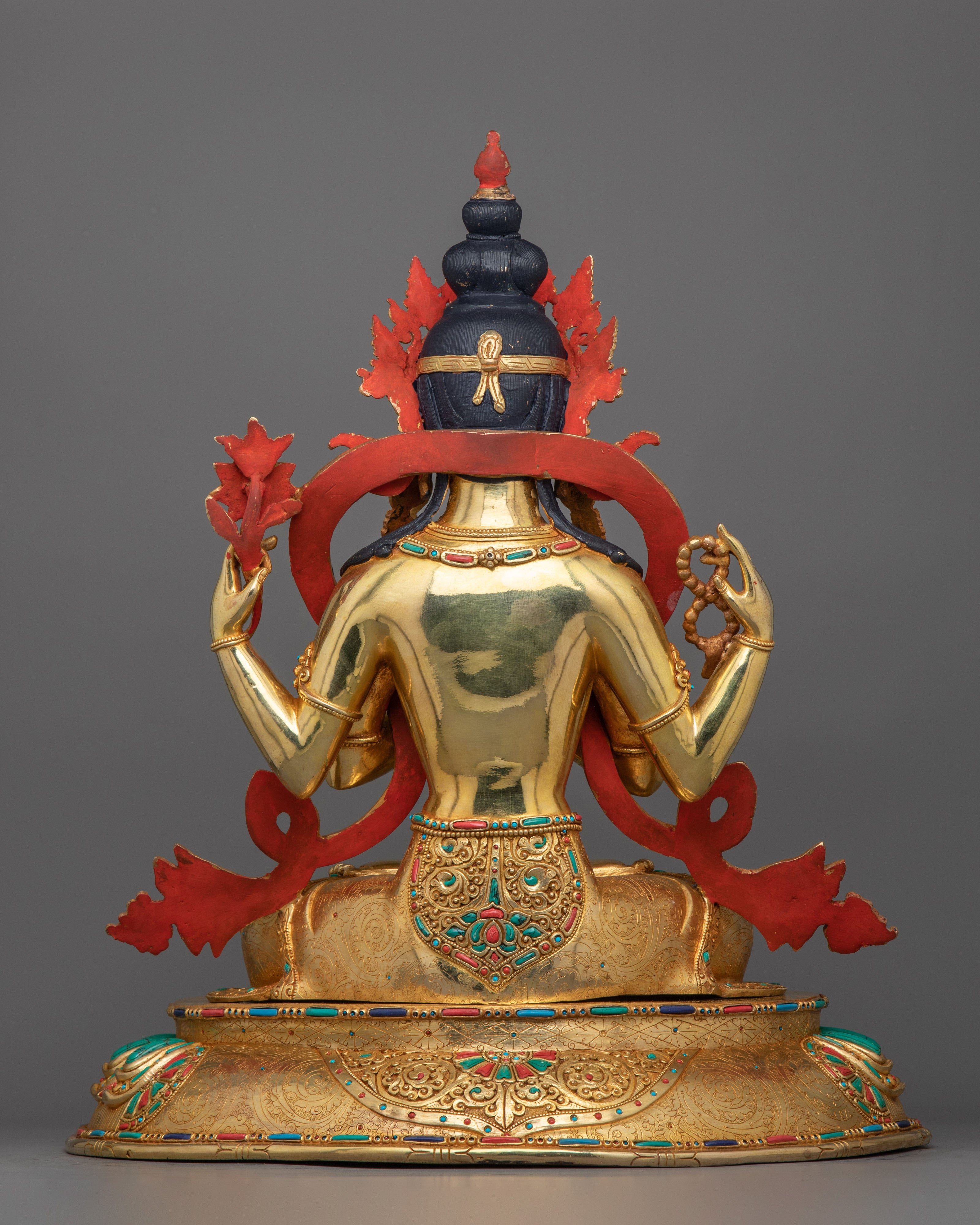 Bodhisattva of Compassion Chenrezig Sculpture | Himalayan Sacred Artwork