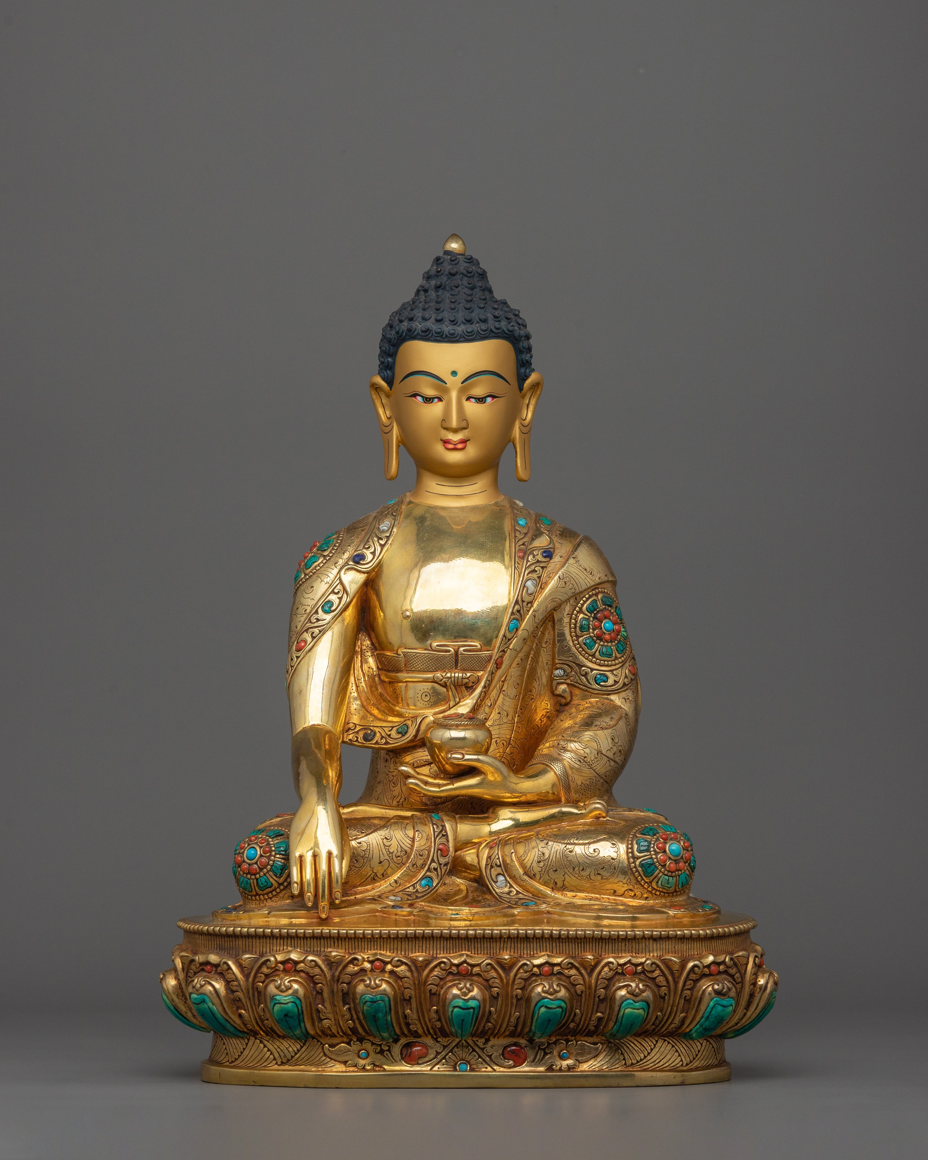 Spiritual Shakyamuni Buddha With Halo | Symbol of mindfulness practice