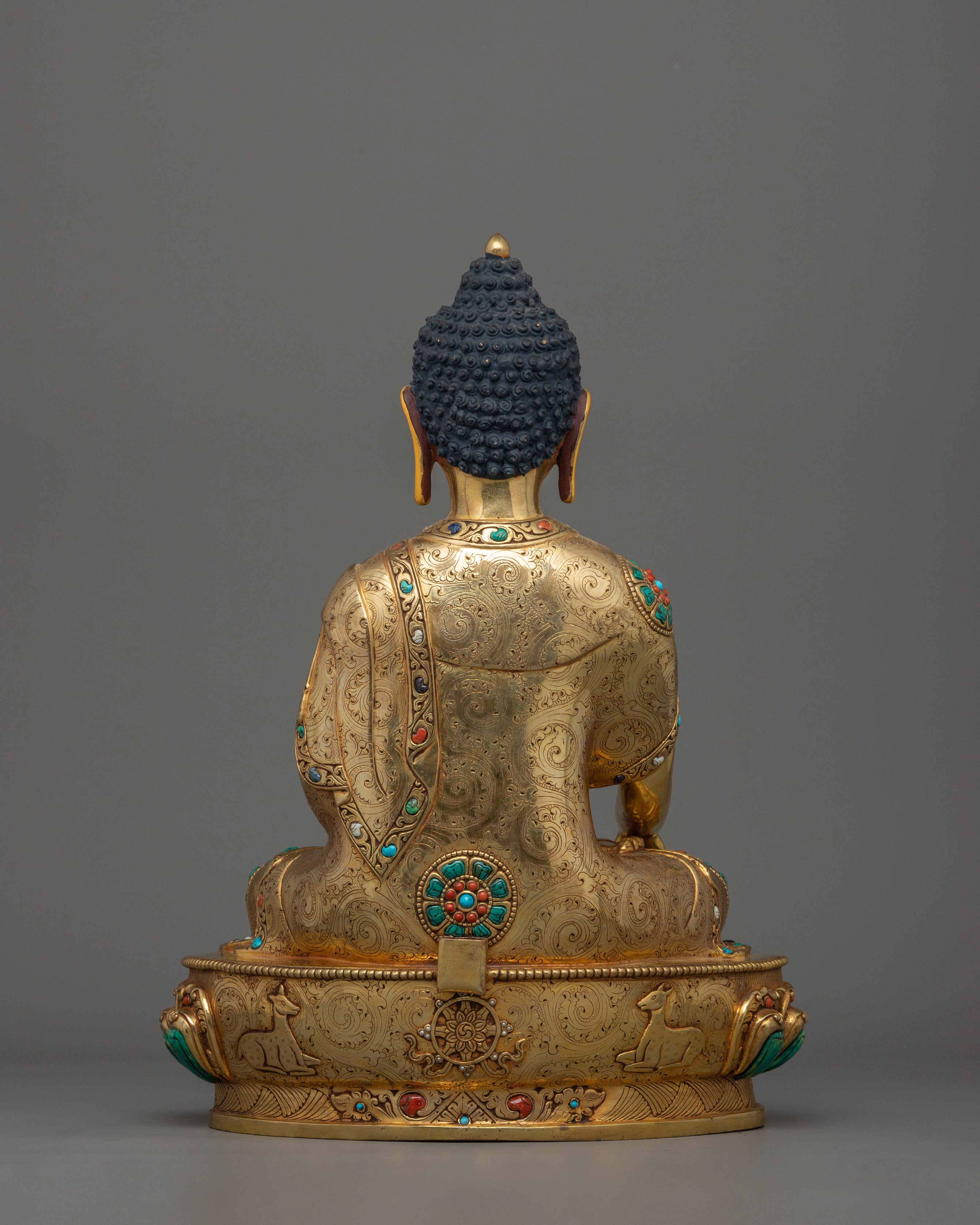 Spiritual Shakyamuni Buddha With Halo | Symbol of mindfulness practice
