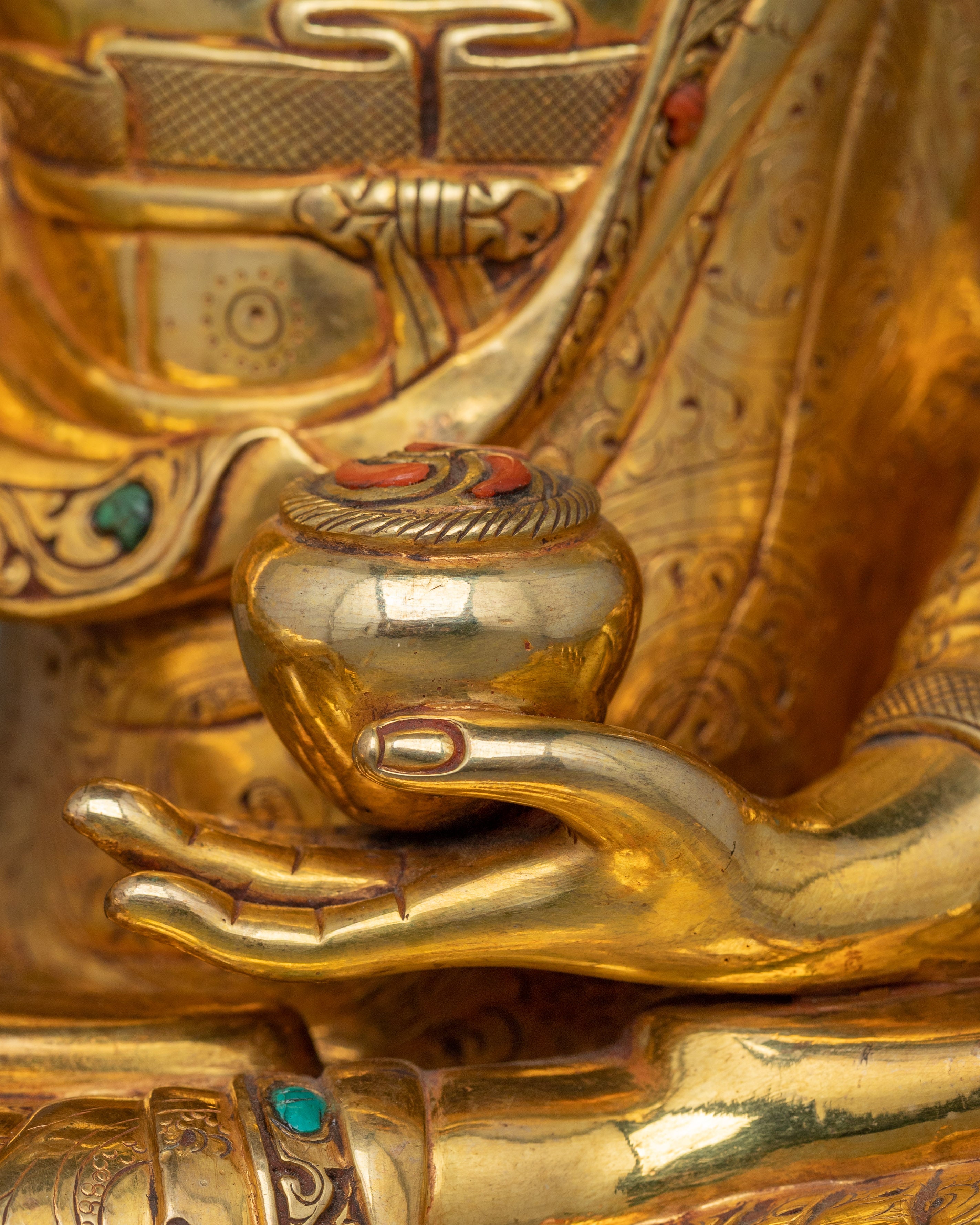 Spiritual Shakyamuni Buddha With Halo | Symbol of mindfulness practice