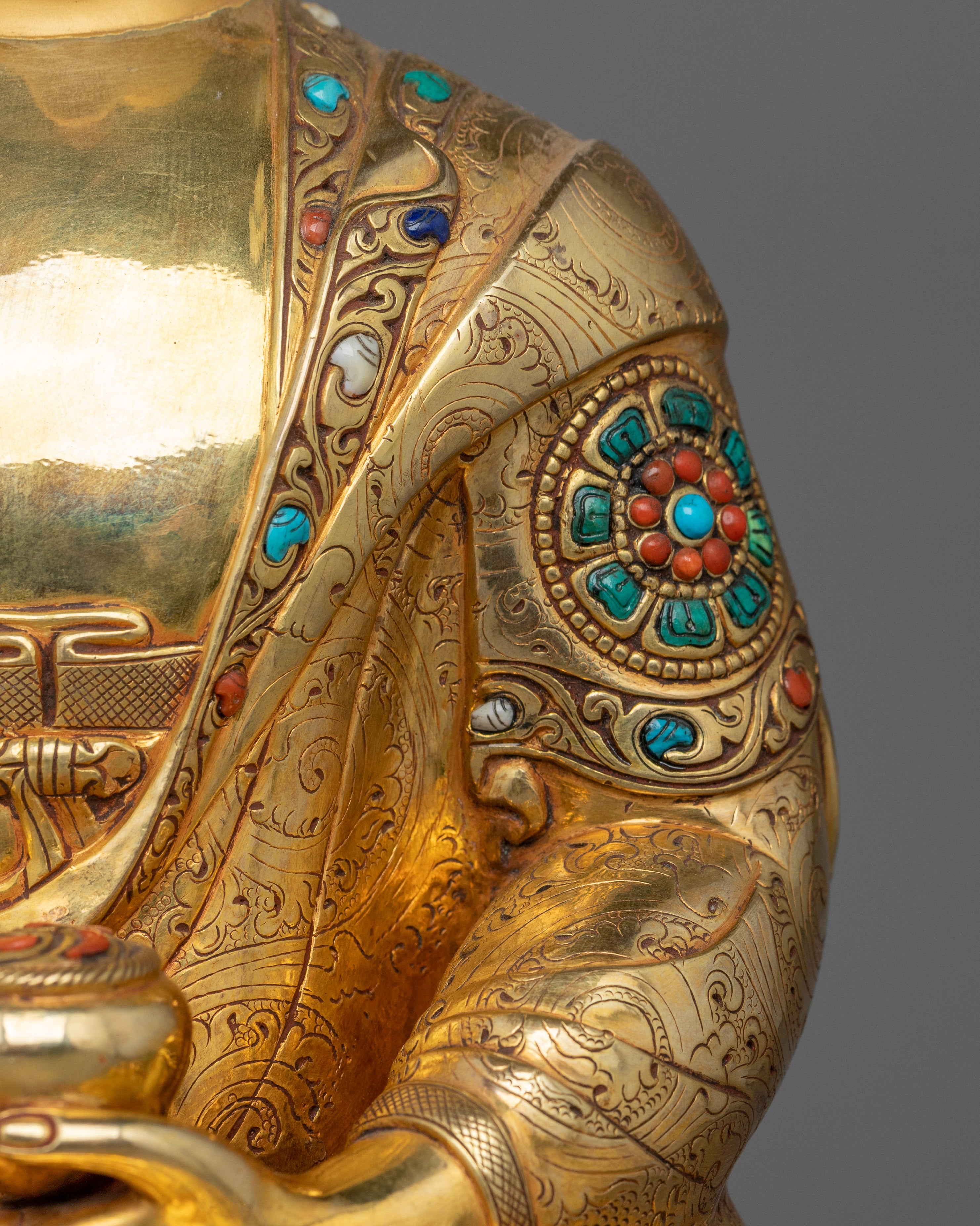 Spiritual Shakyamuni Buddha With Halo | Symbol of mindfulness practice