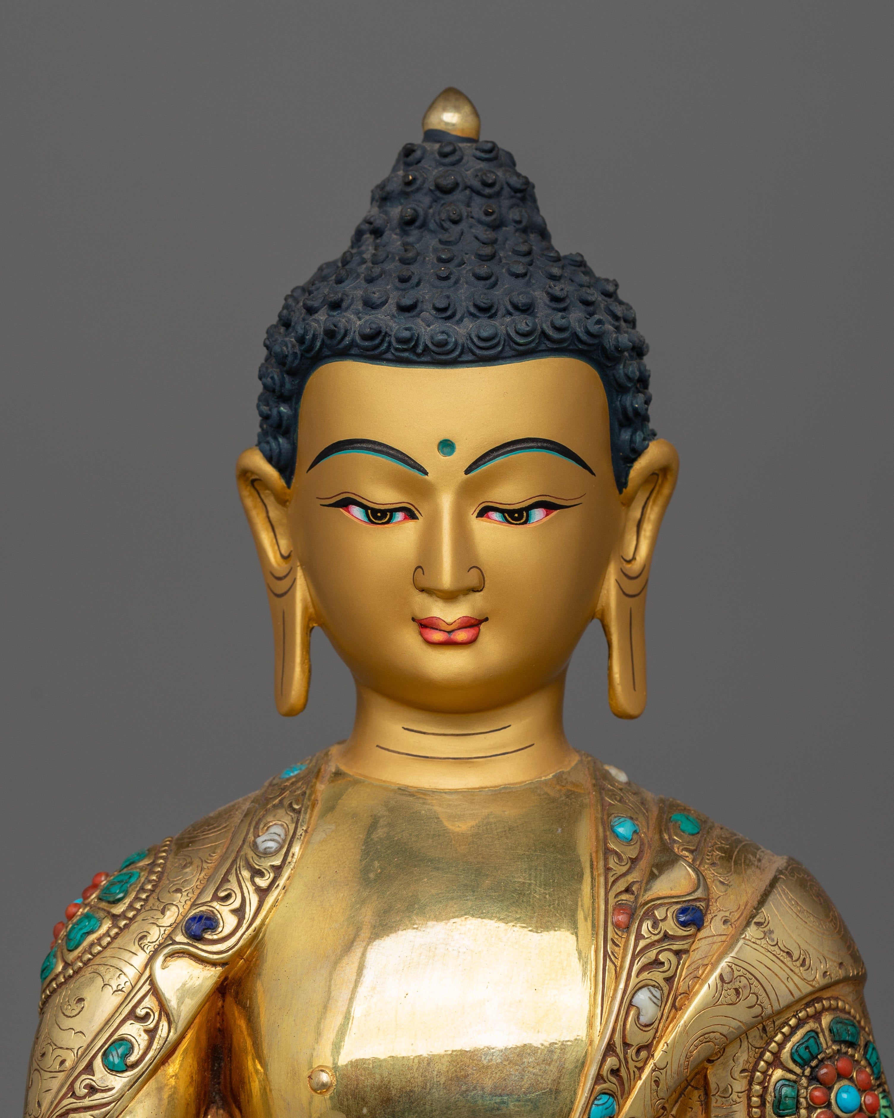Spiritual Shakyamuni Buddha With Halo | Symbol of mindfulness practice