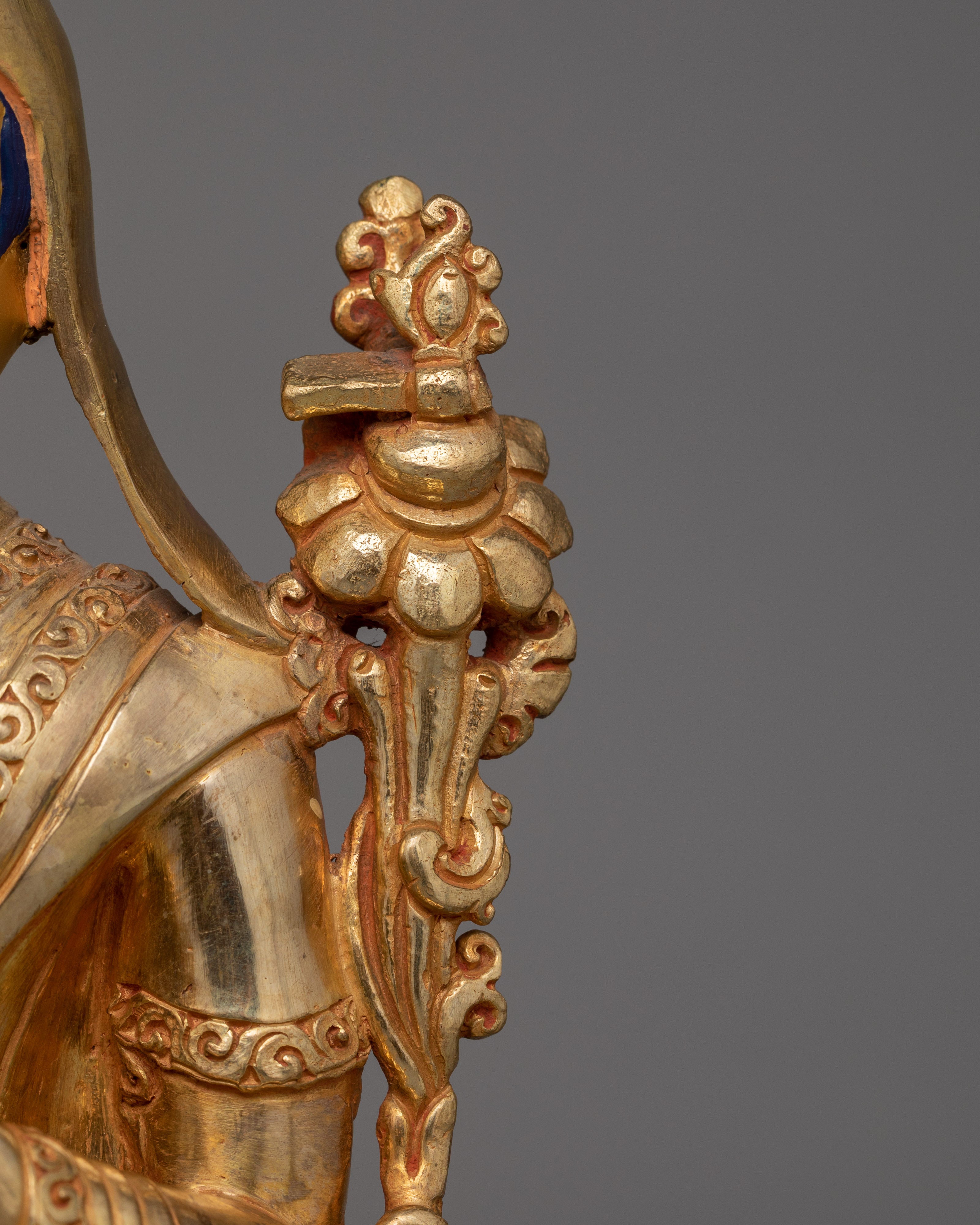 24K Gold-Gilded Tsongkhapa Statue | A Handcrafted Buddhist Master