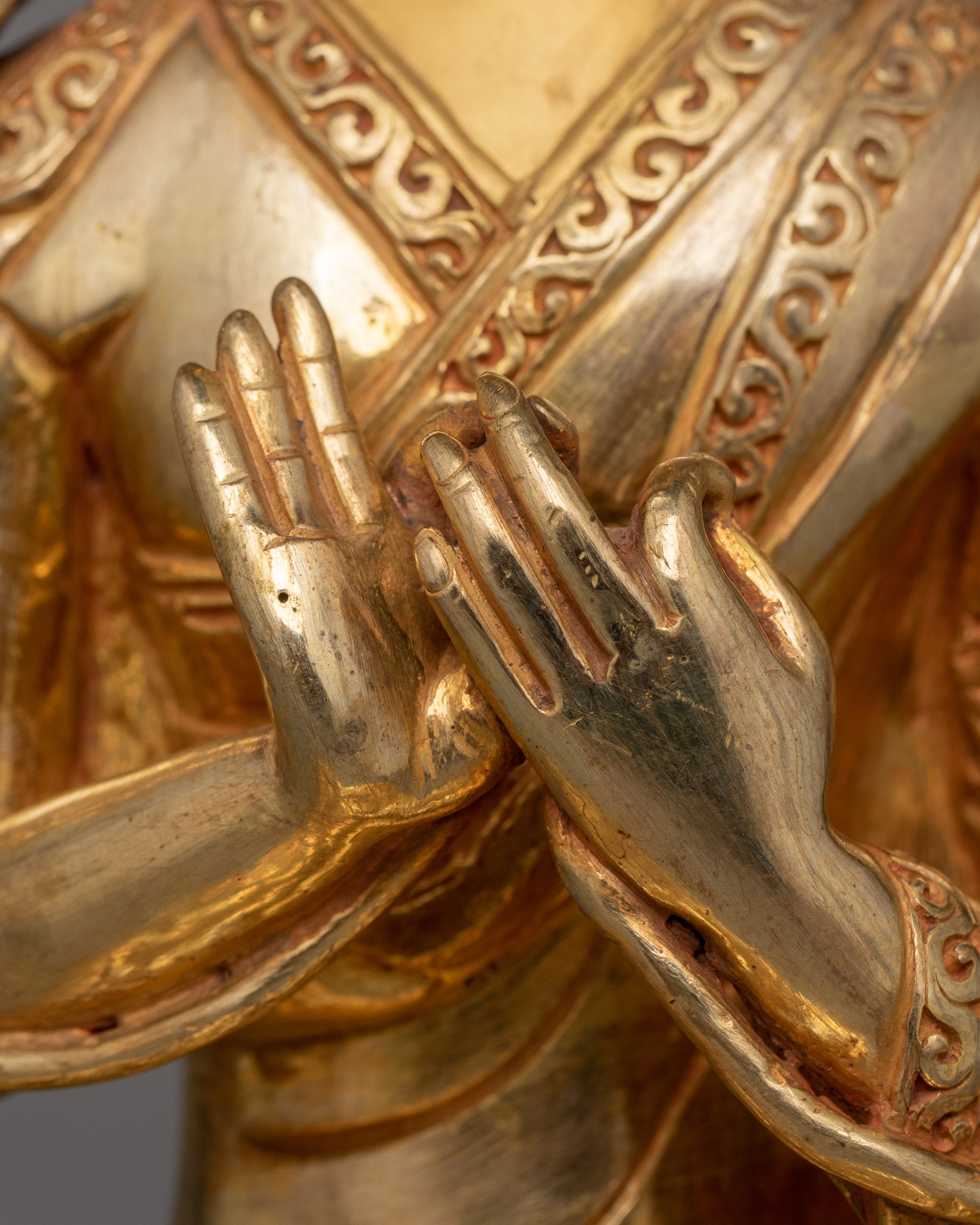 24K Gold-Gilded Tsongkhapa Statue | A Handcrafted Buddhist Master