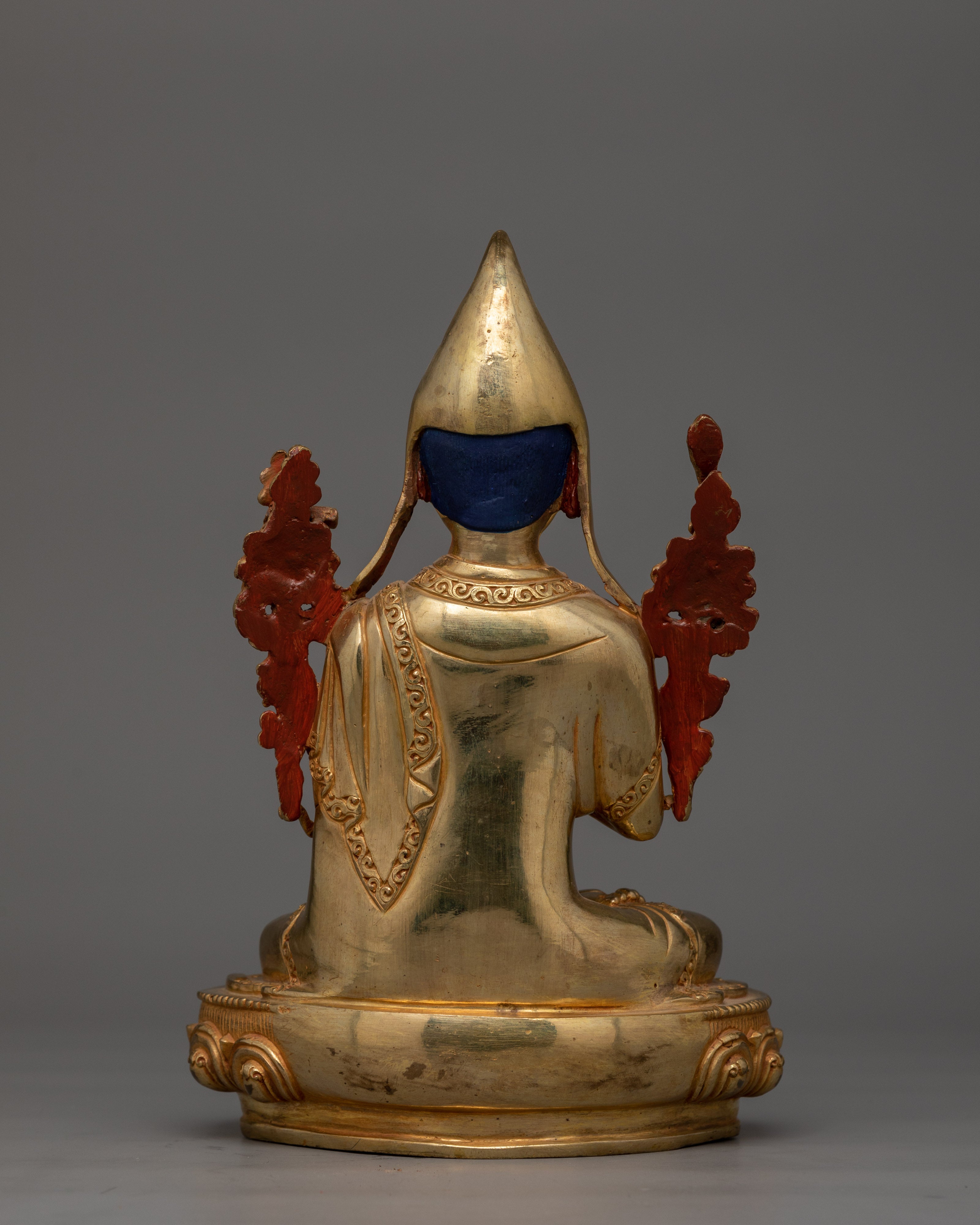 24K Gold-Gilded Tsongkhapa Statue | A Handcrafted Buddhist Master