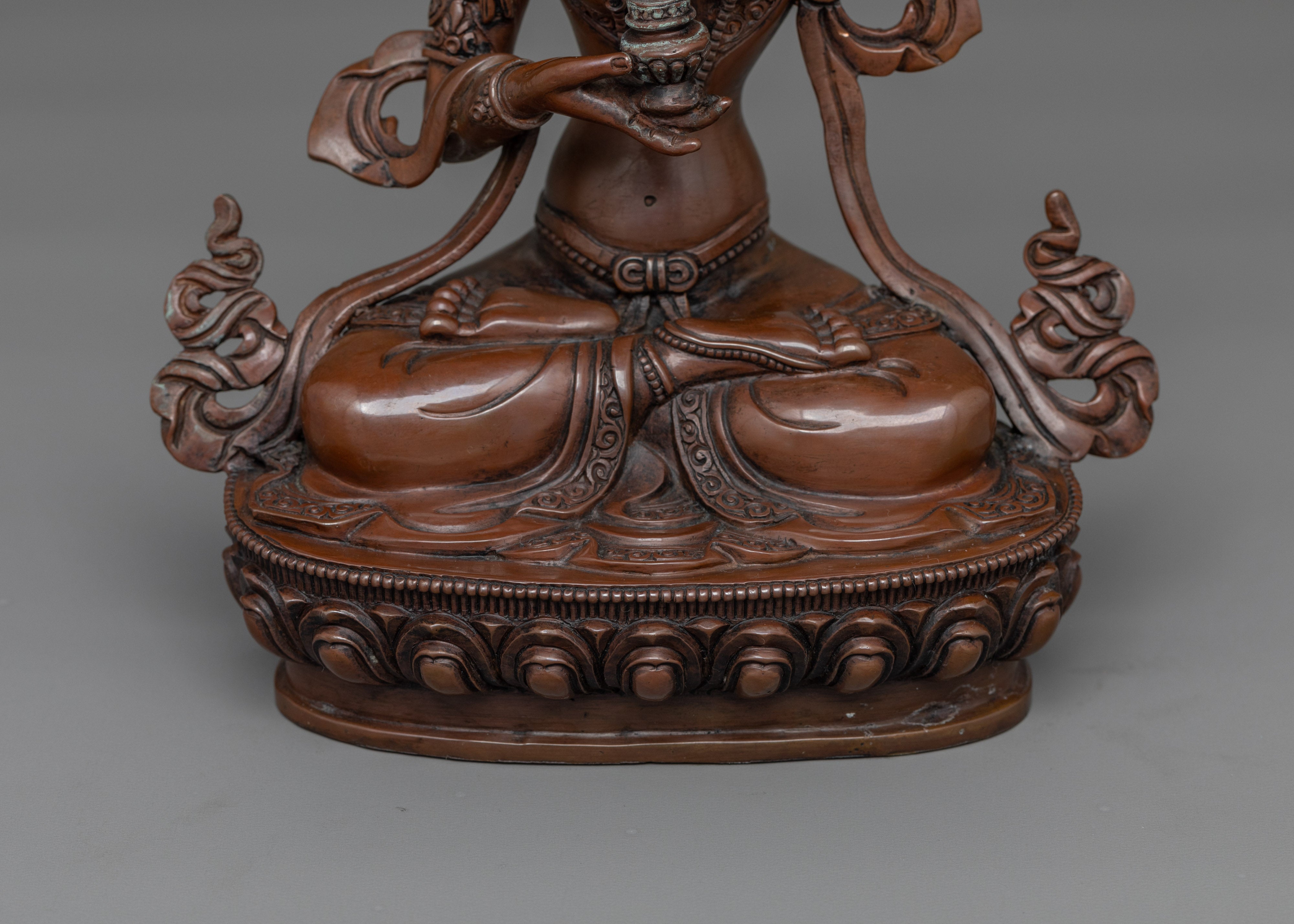Handcrafted Achi Chokyi Drolma Statue | Oxidized Copper Dakini Artwork