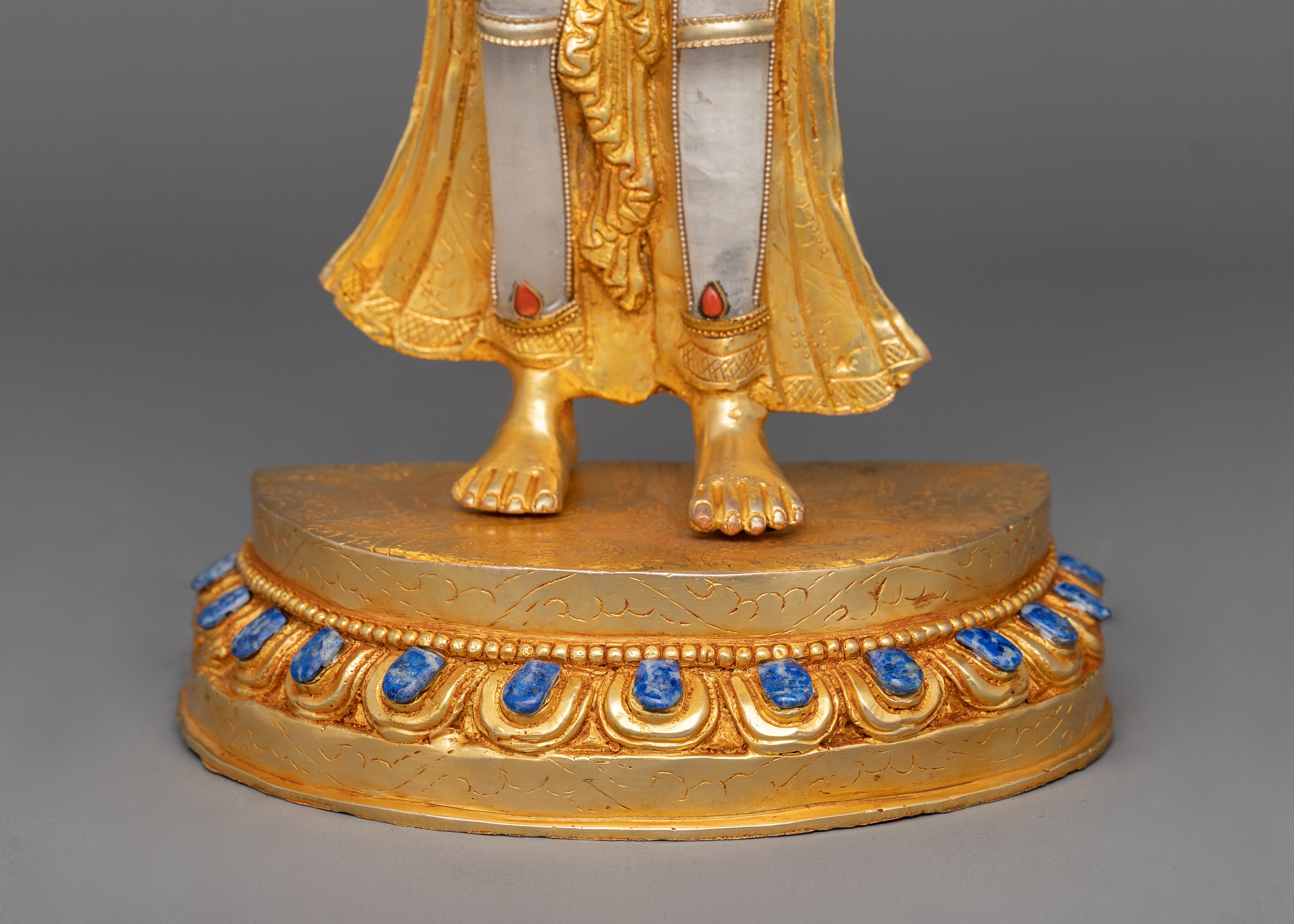 Standing Padmapani Bodhisattva Sculpture | Symbol of Compassion and Enlightenment
