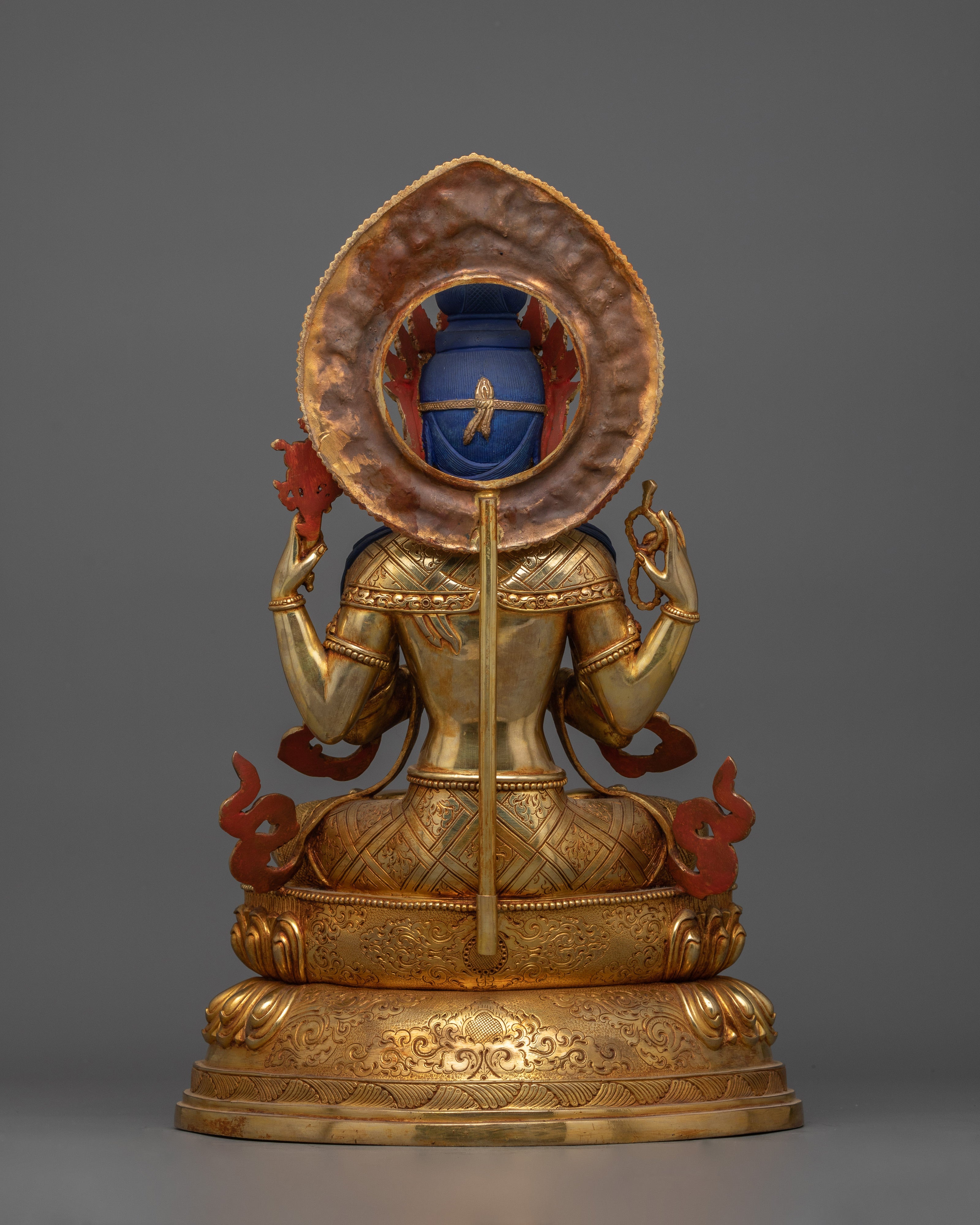 Four Armed Chenrezig Bodhisattva Figurine | Buddhist Compassionate Deity Chenrezig