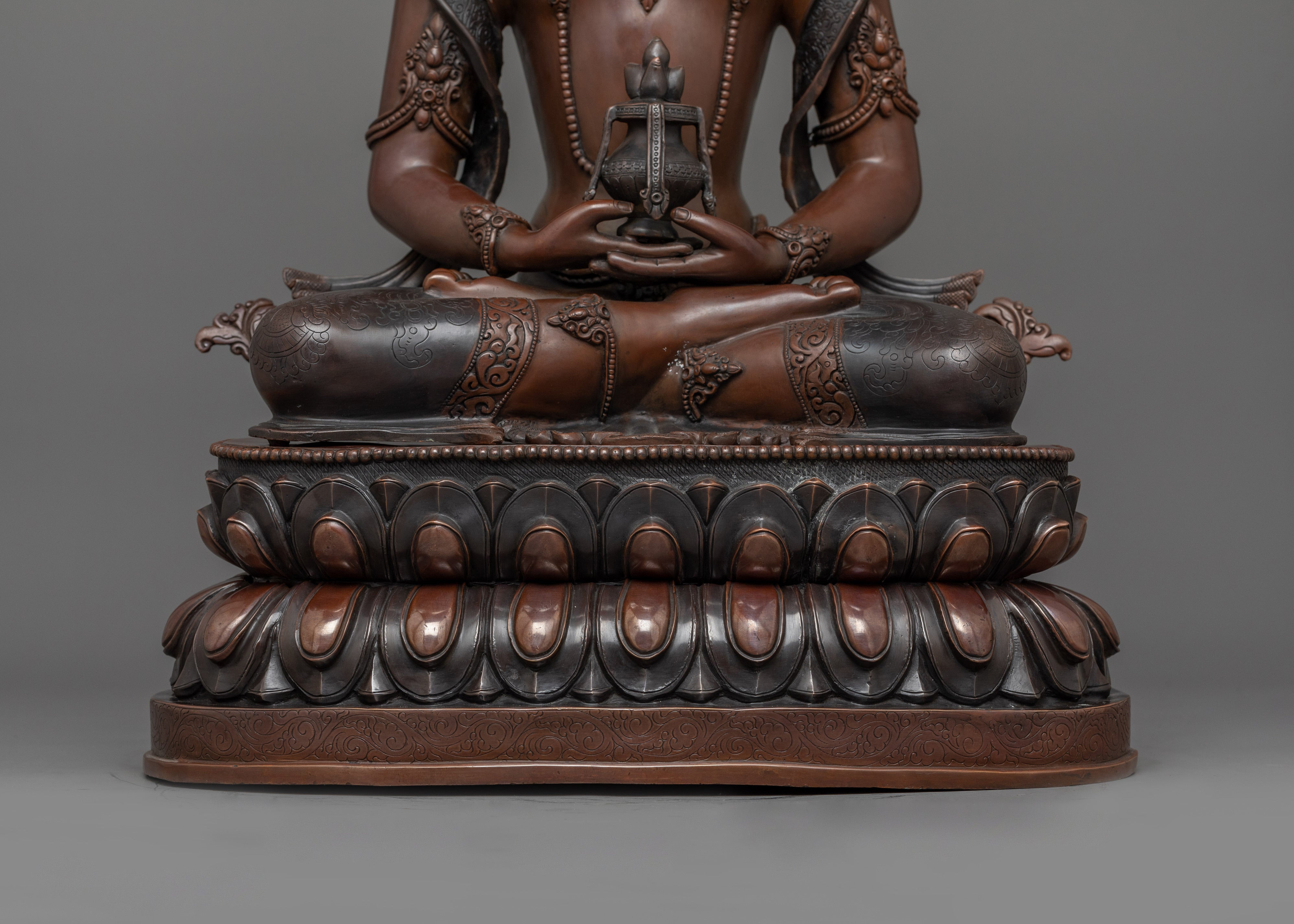Buddha of Infinite Life Amitayus Statue | Traditional Nepalese Artwork