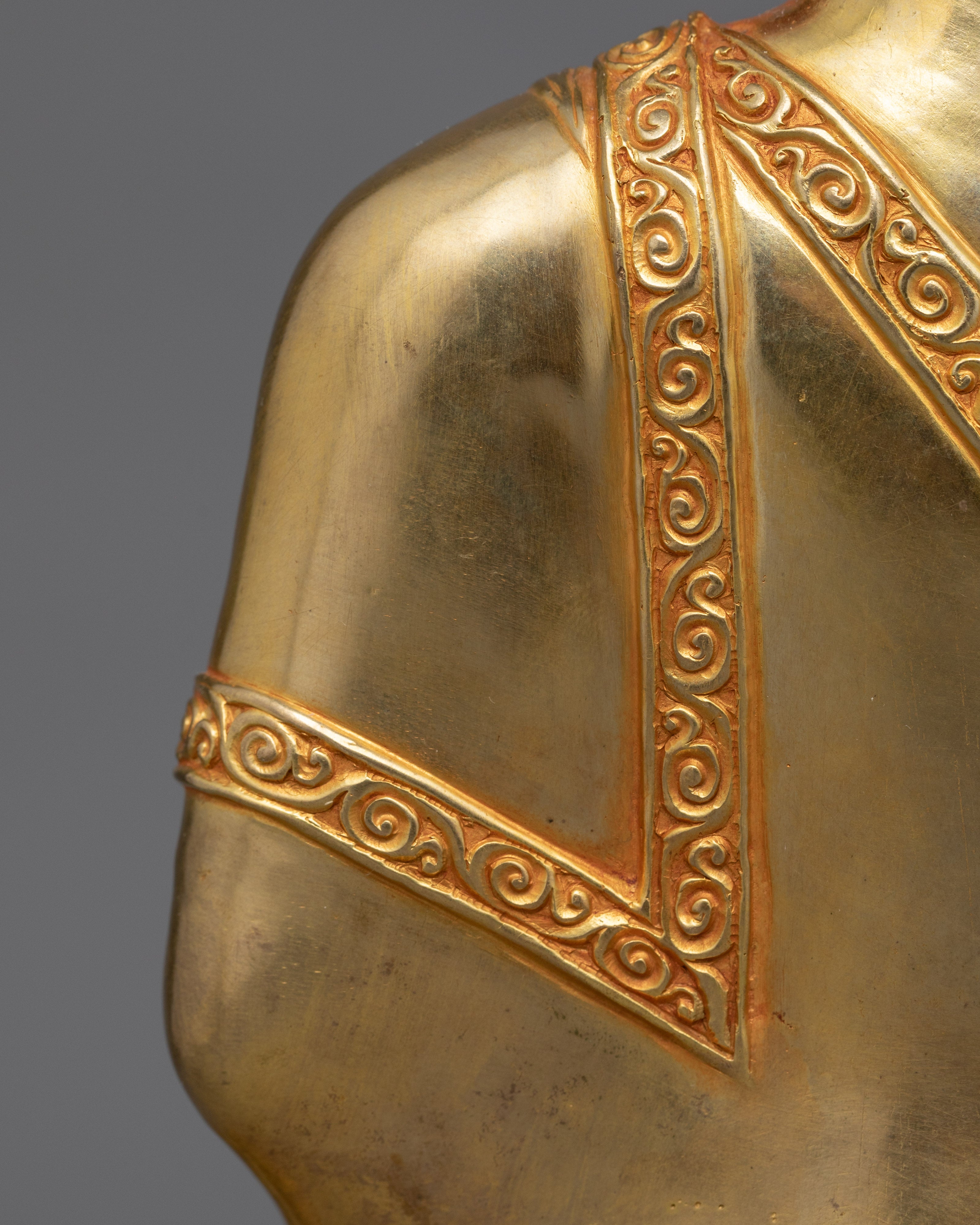 Shakyamuni Buddha Statue for Serenity | 24K Gold-Gilded Sculpture