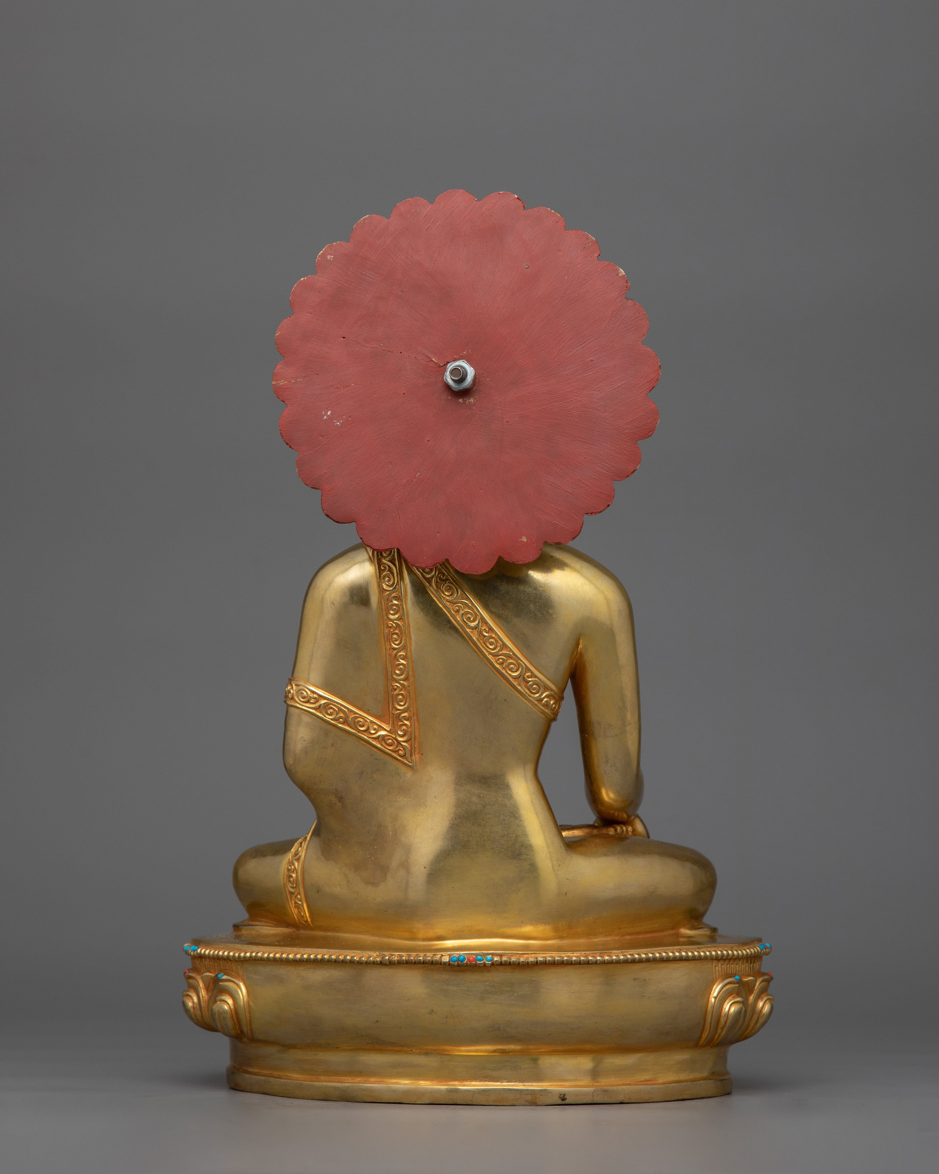 Shakyamuni Buddha Statue for Serenity | 24K Gold-Gilded Sculpture