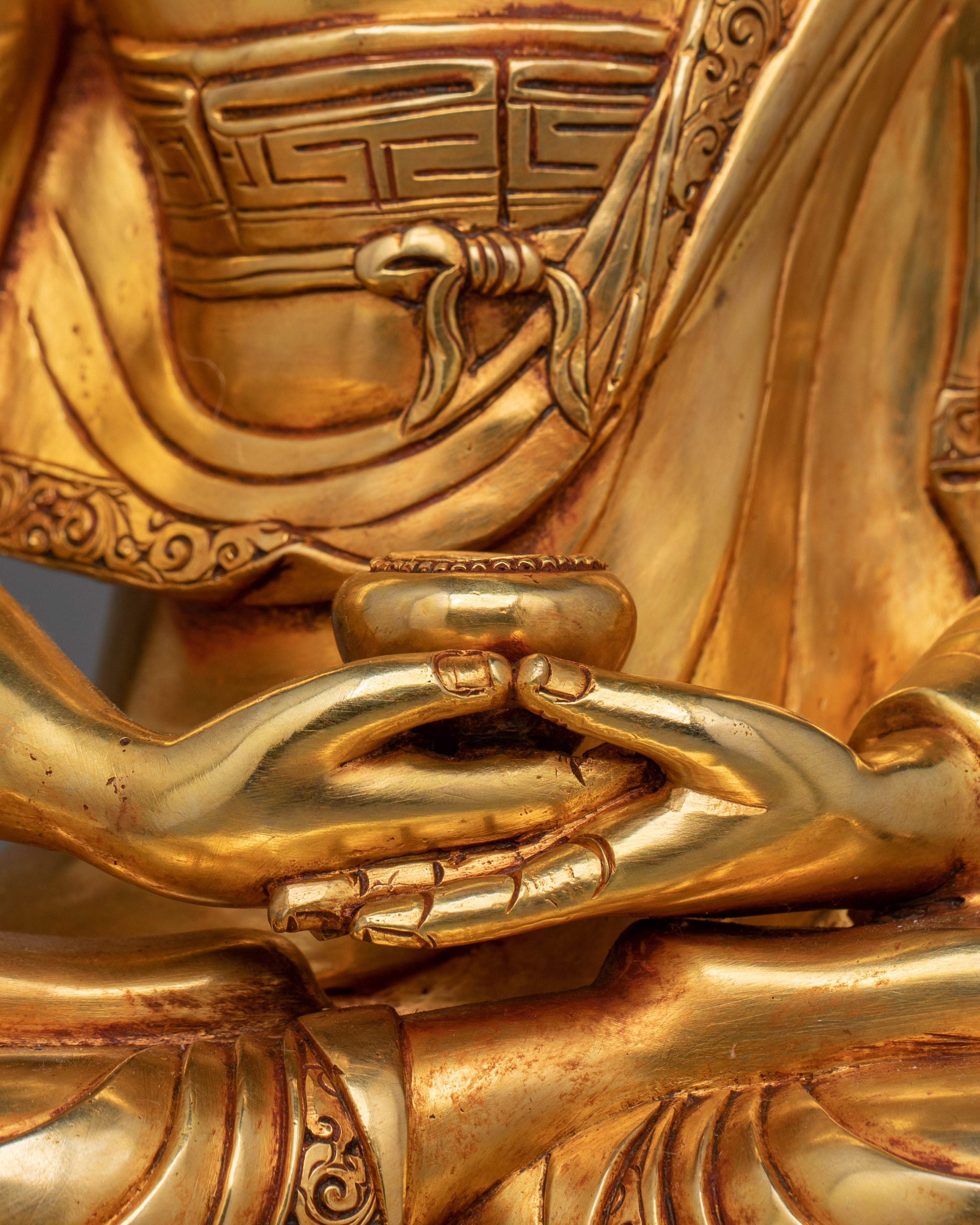 Buddhist Compassionate Deity Amitabha Statue | Sukhavati (Pure Land) Buddha Figure