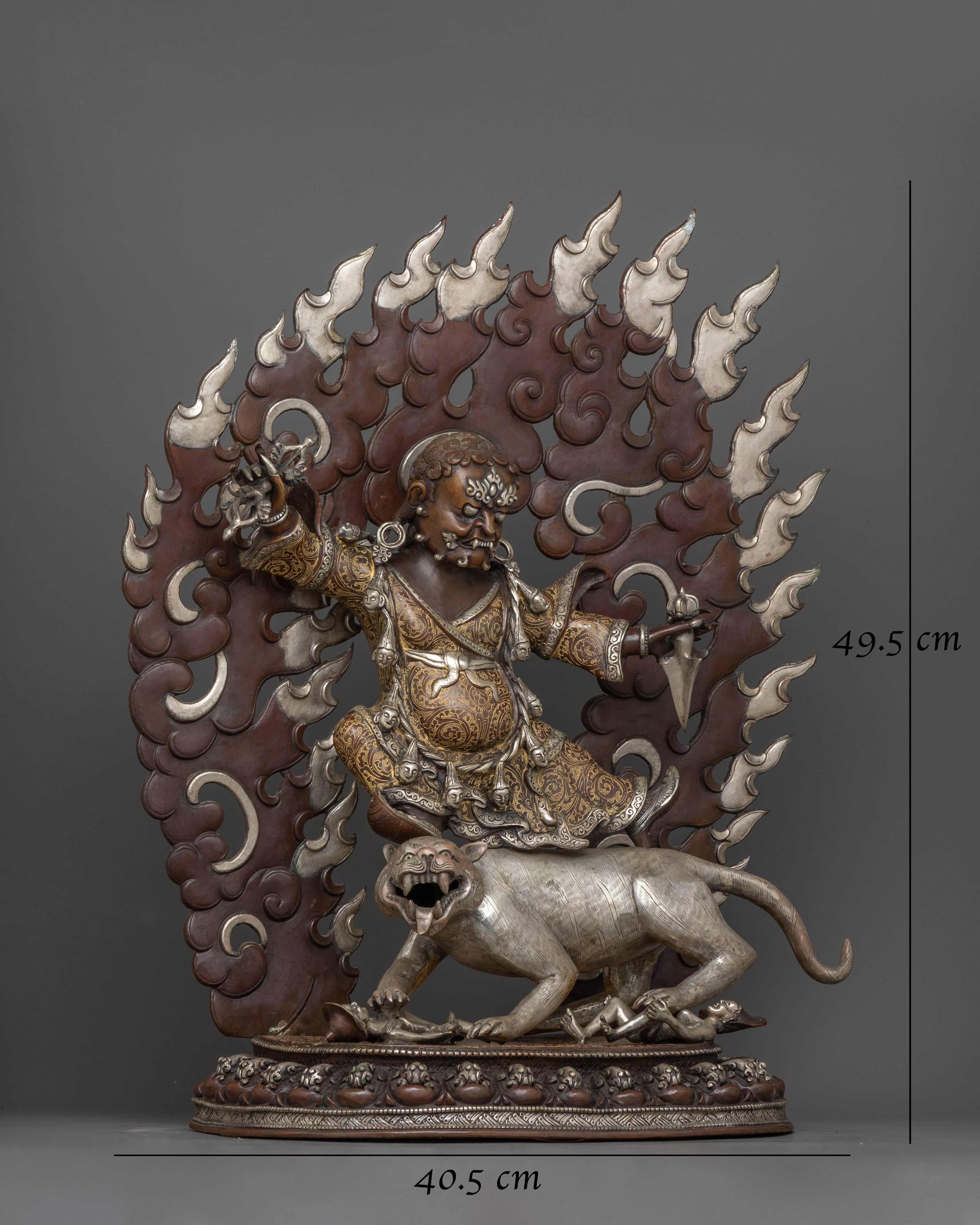 Wrathful Dorje Drollo Sculpture