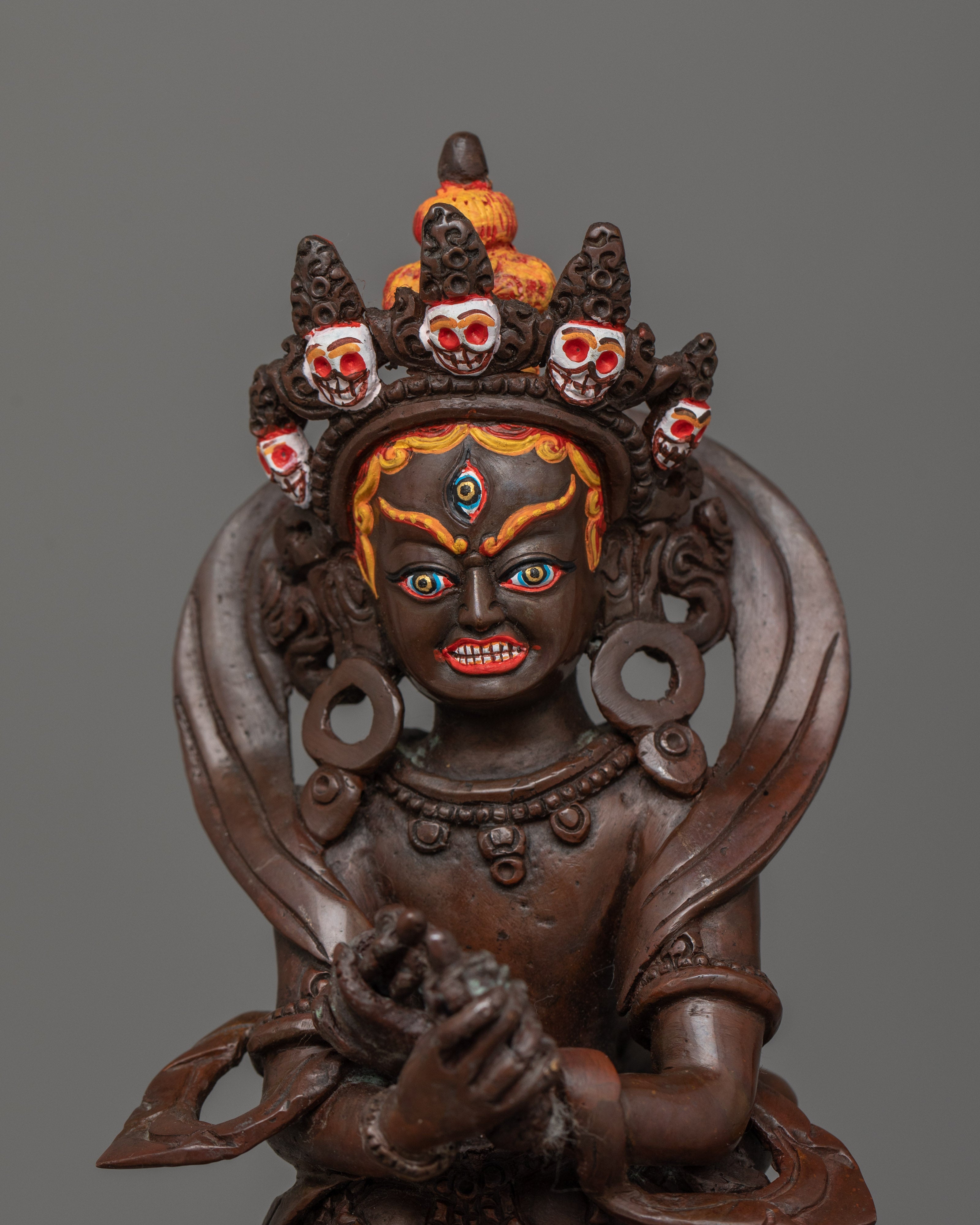 Tantric Deity Chakrasamvara Statue | Vajrayana Rituals Wrathful Deity