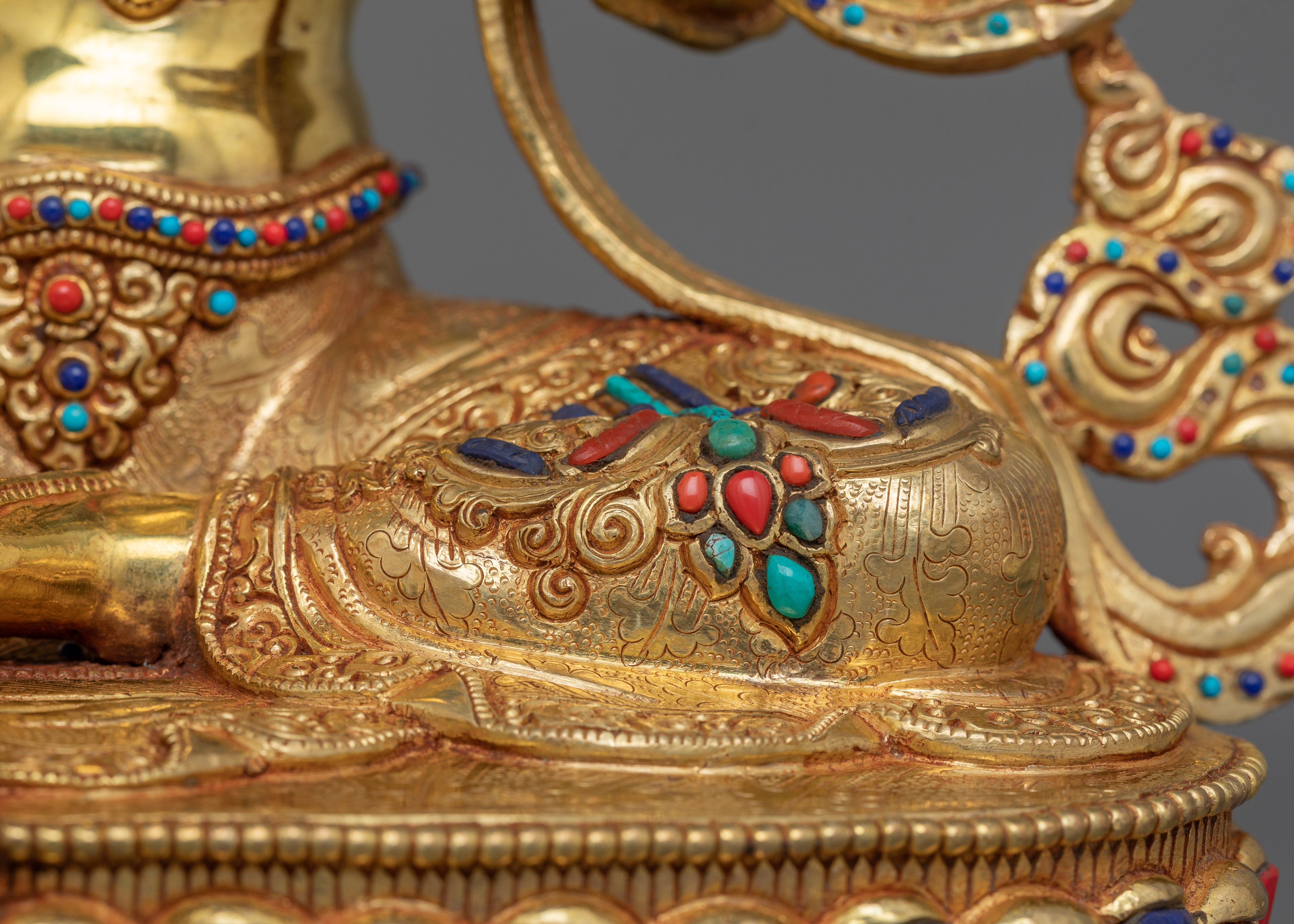 Symbol of Compassion, Handcrafted Green Tara Statue | Sacred Nepalese Artifact