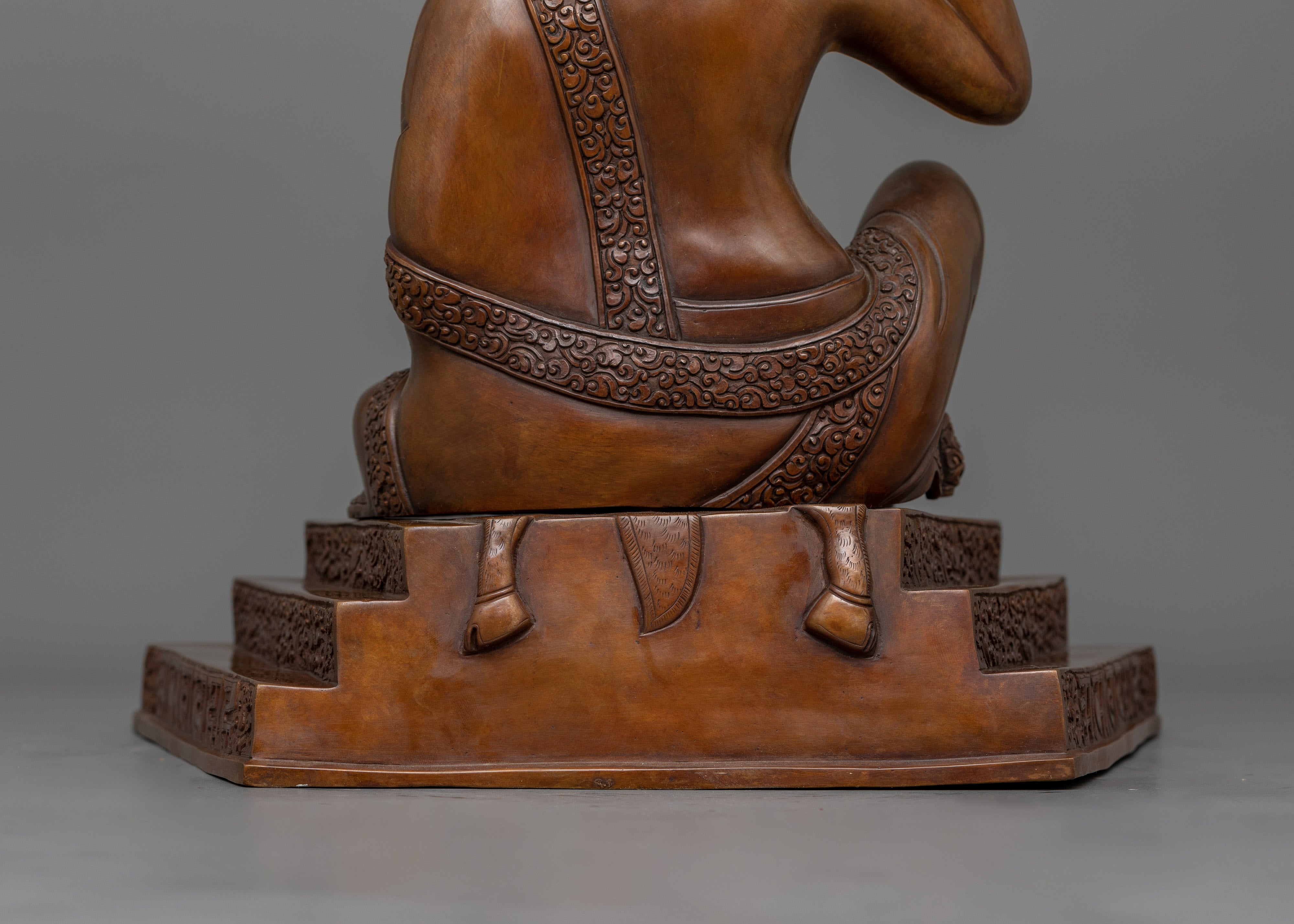 Jetsun Milarepa Tibetan Saint Statue | Buddhist Master Milarepa Sculpture