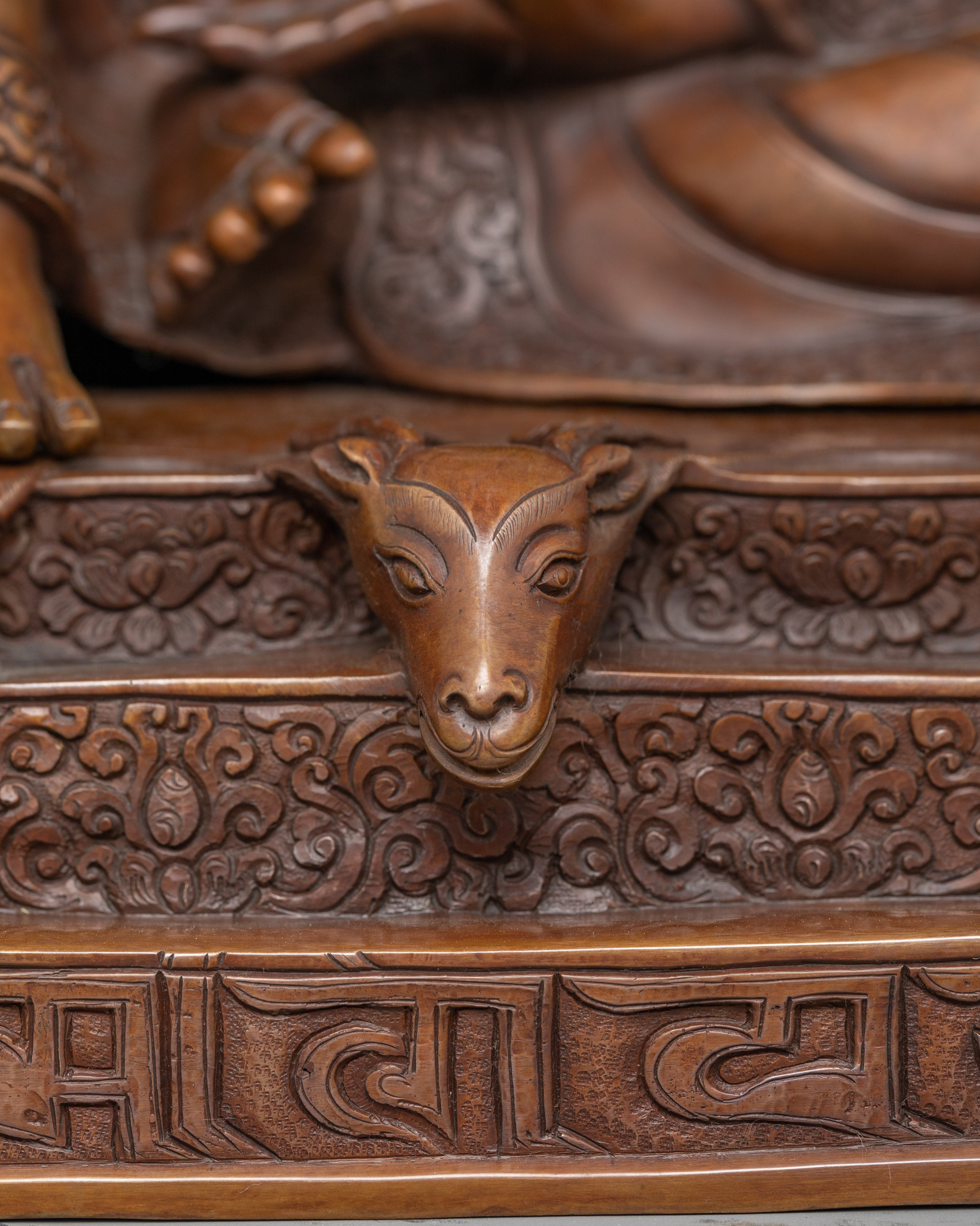 Jetsun Milarepa Tibetan Saint Statue | Buddhist Master Milarepa Sculpture