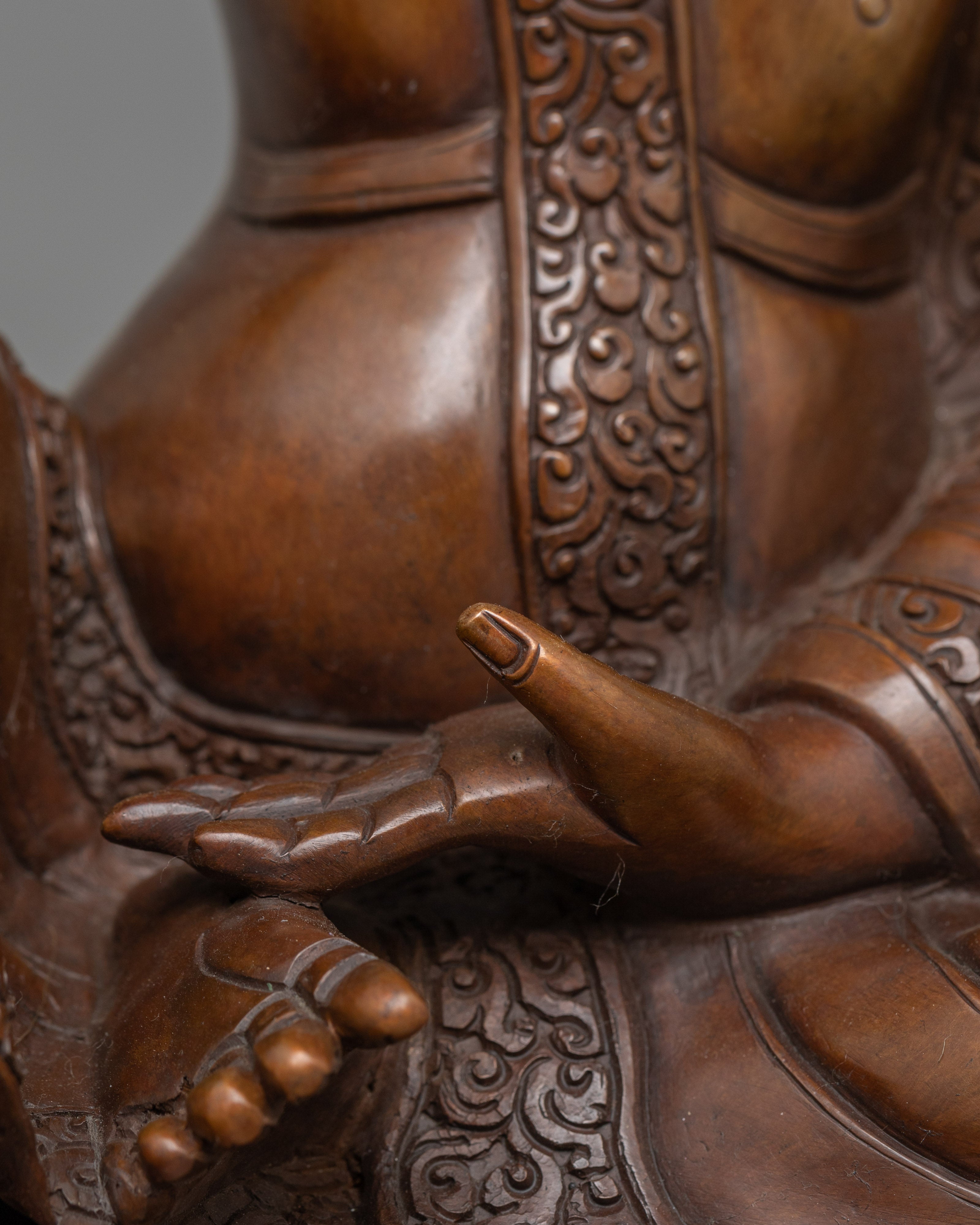 Jetsun Milarepa Tibetan Saint Statue | Buddhist Master Milarepa Sculpture