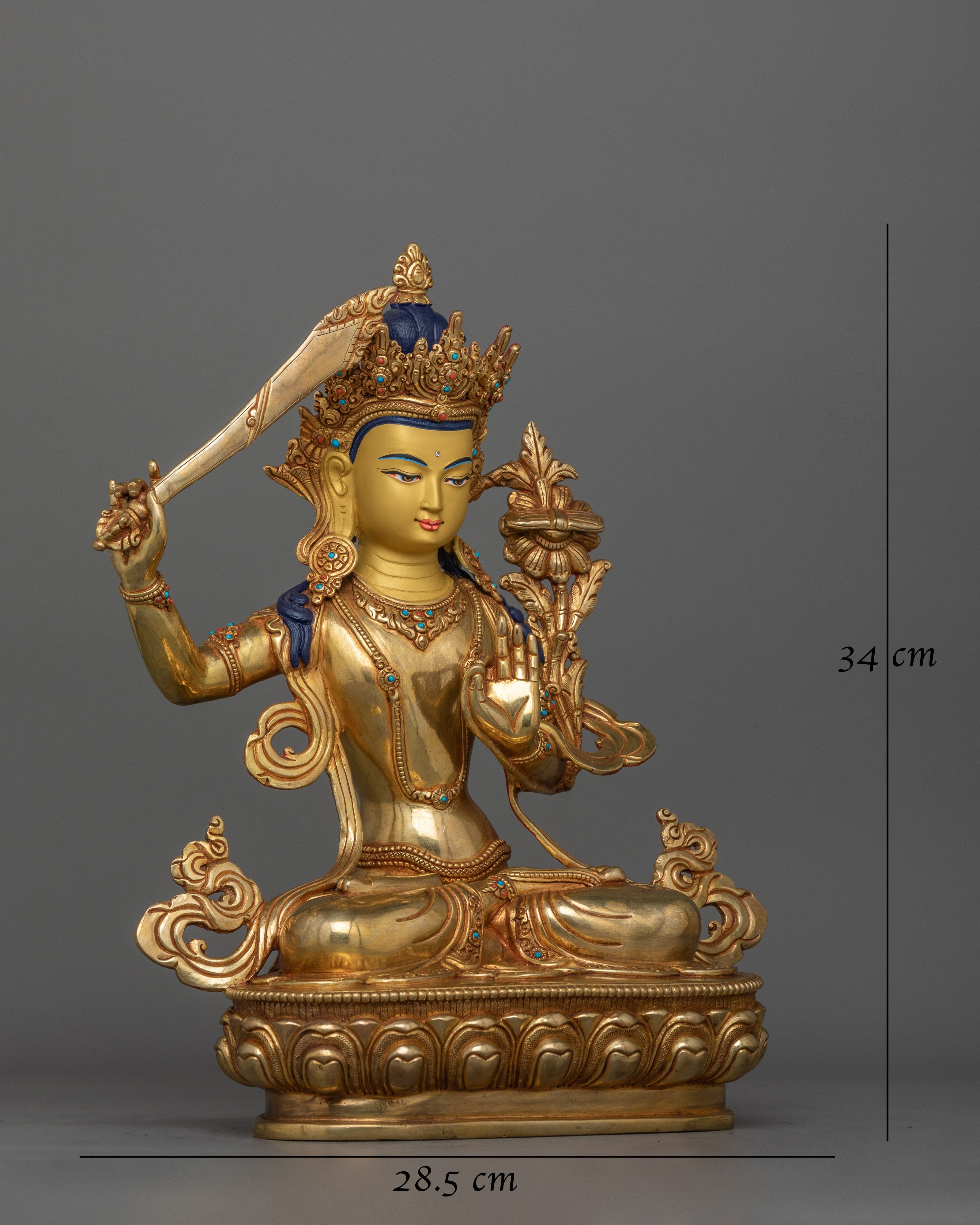 youthful-manjushri-sculpture-holder-of-the-prajnaparamita-sutra