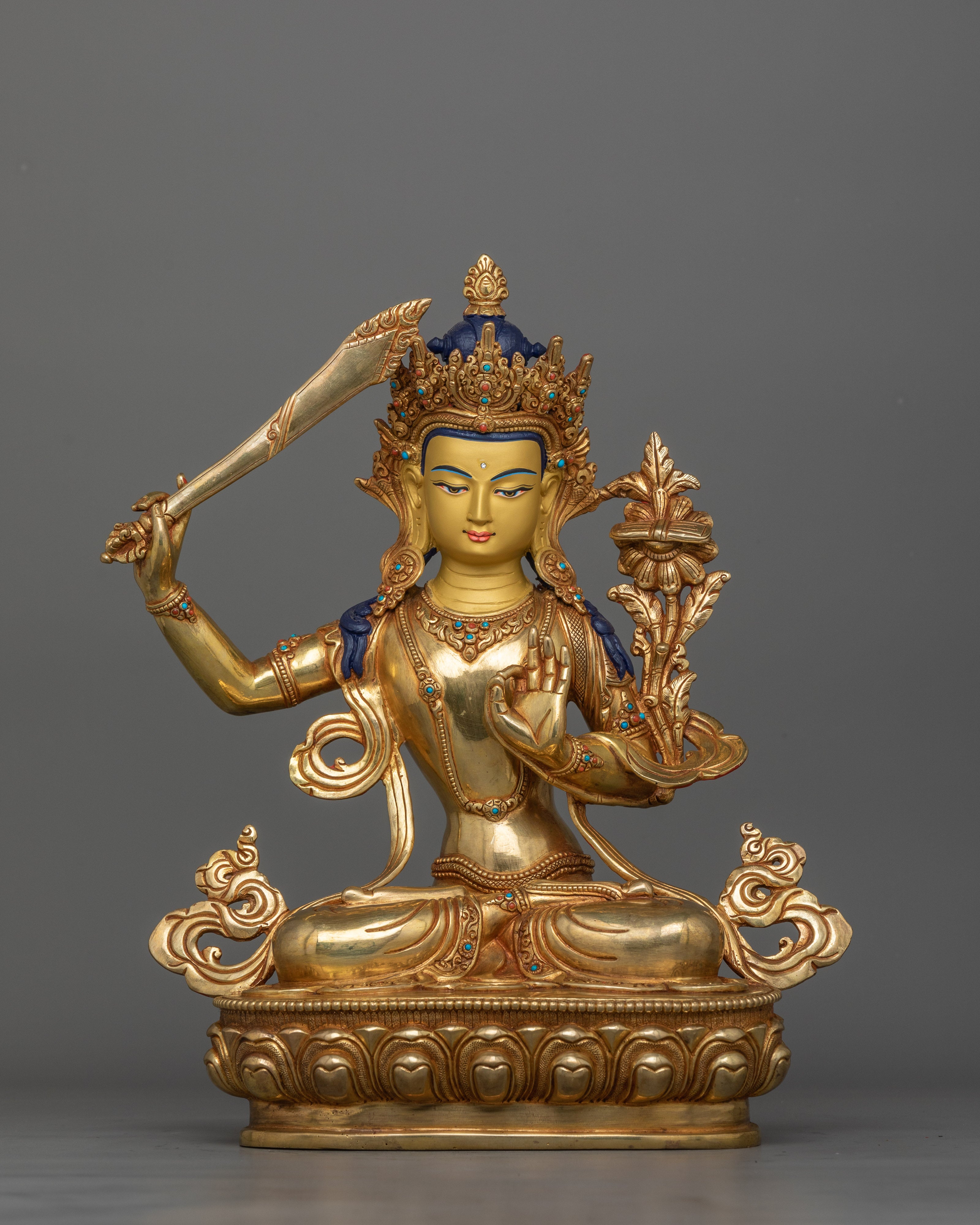 youthful-manjushri-sculpture-holder-of-the-prajnaparamita-sutra