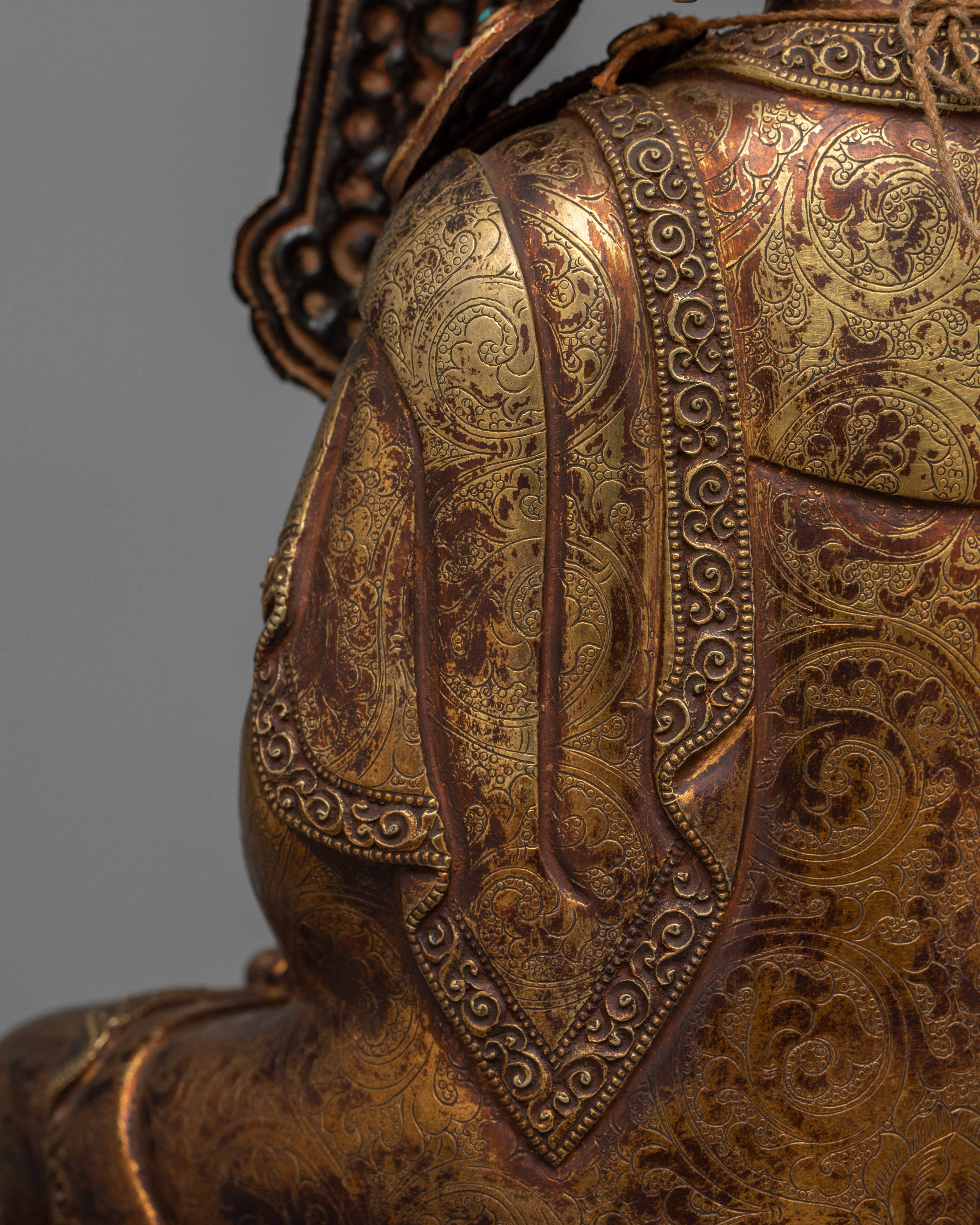 Antique Crown Shakyamuni Buddha Figurine | The Historical Buddha Shakyamuni Buddha