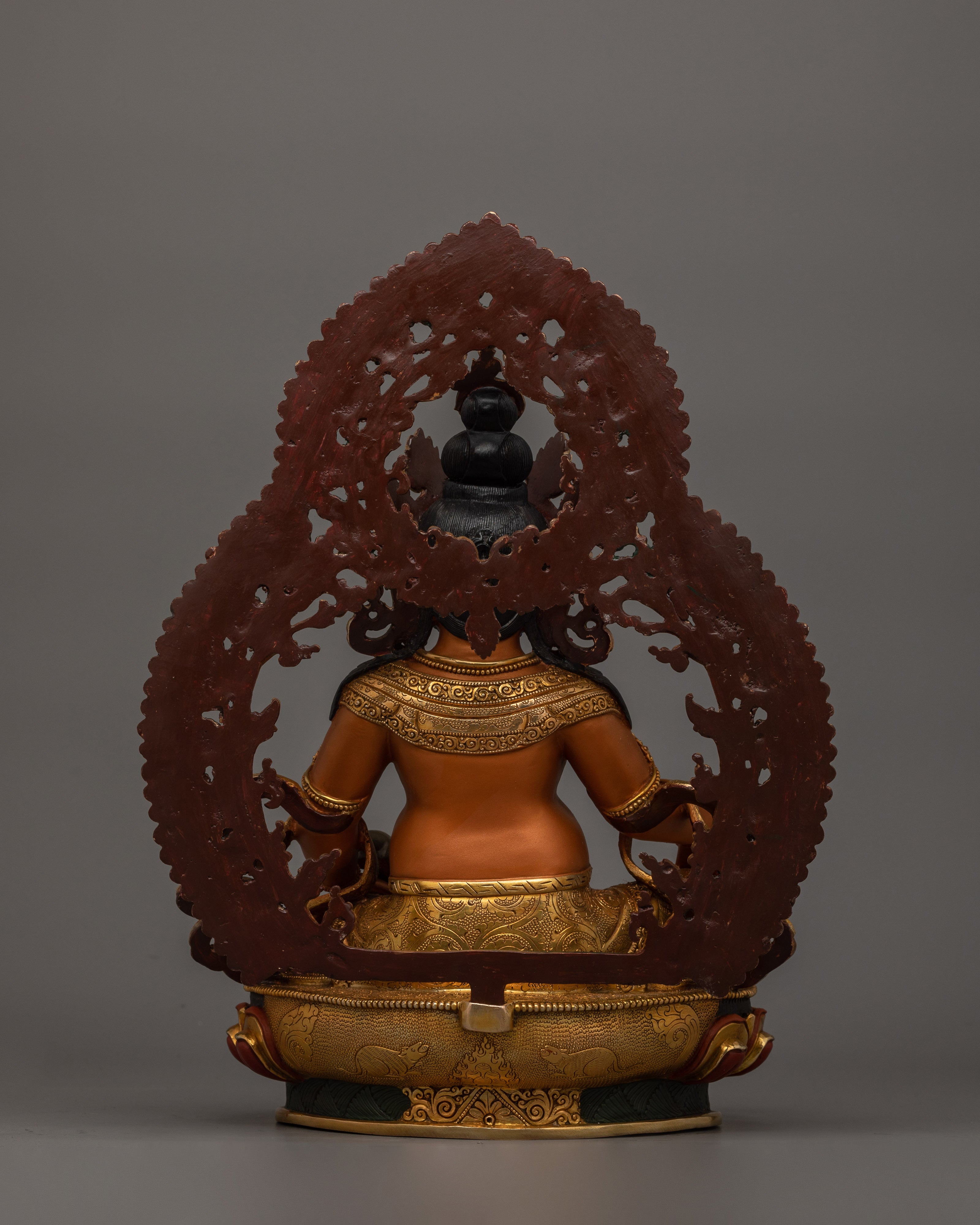 Bodhisattva Dzambhala Figurine for Shrine | Enlightened Wealth Deity